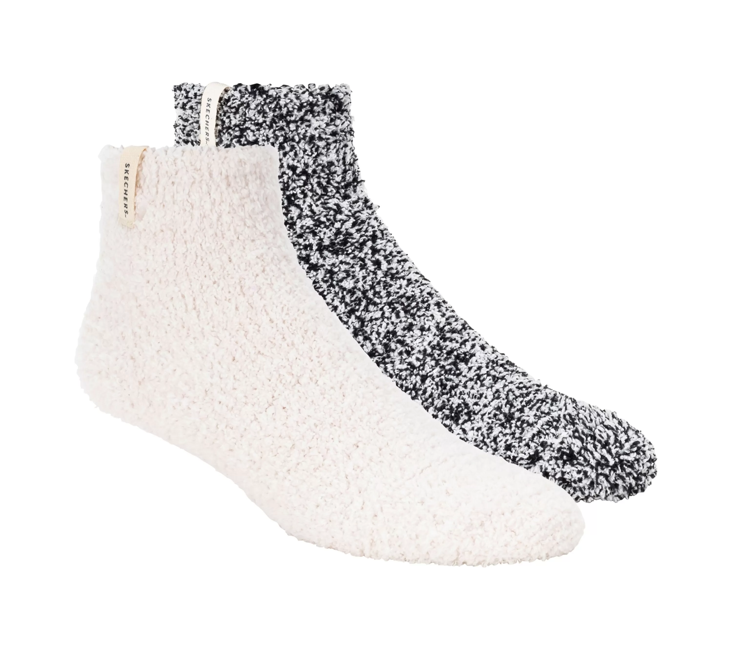 2 Pack Furry Quarter Socks-SKECHERS Hot