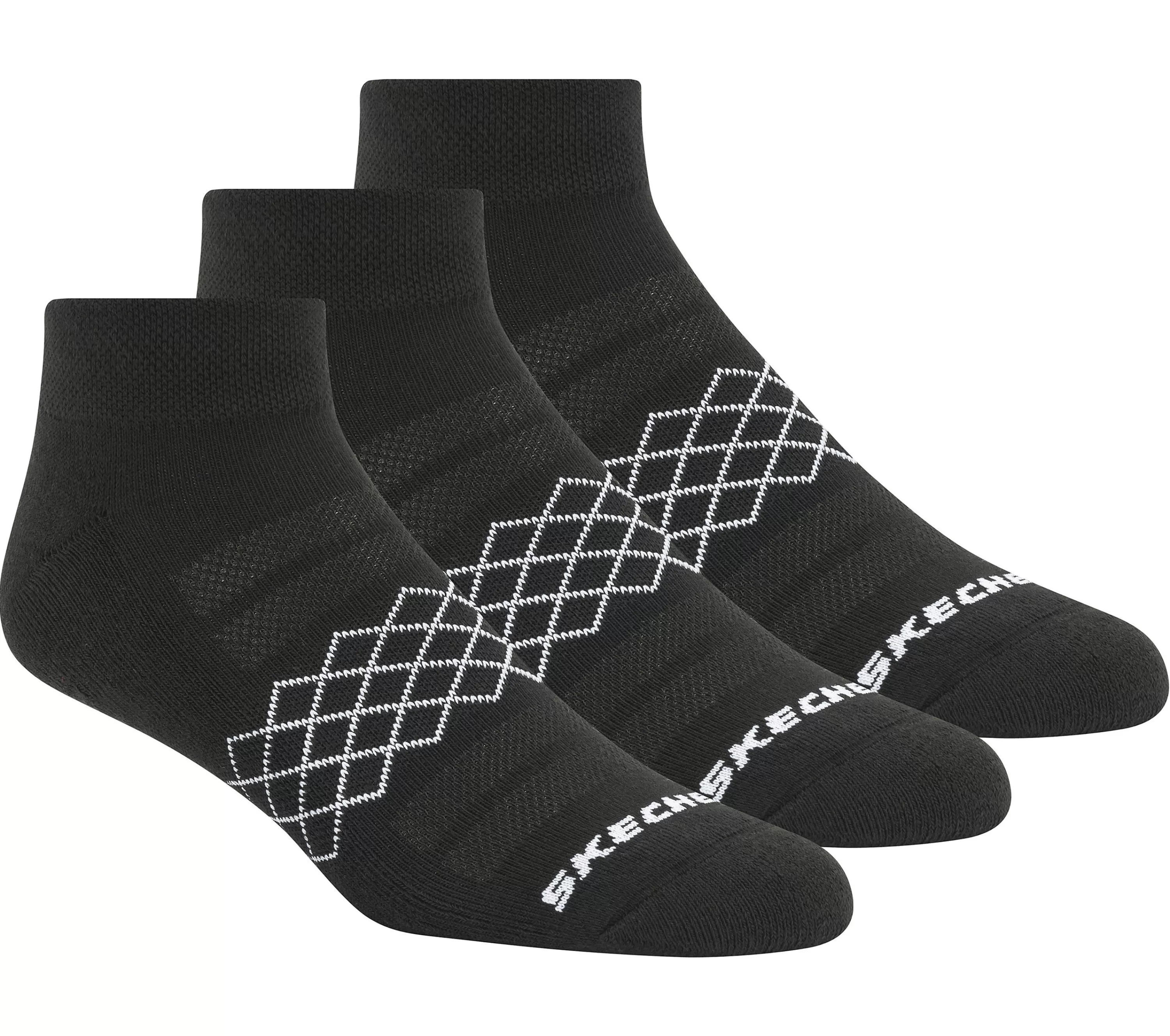 3 Pack Diamond Quarter Socks-SKECHERS Store