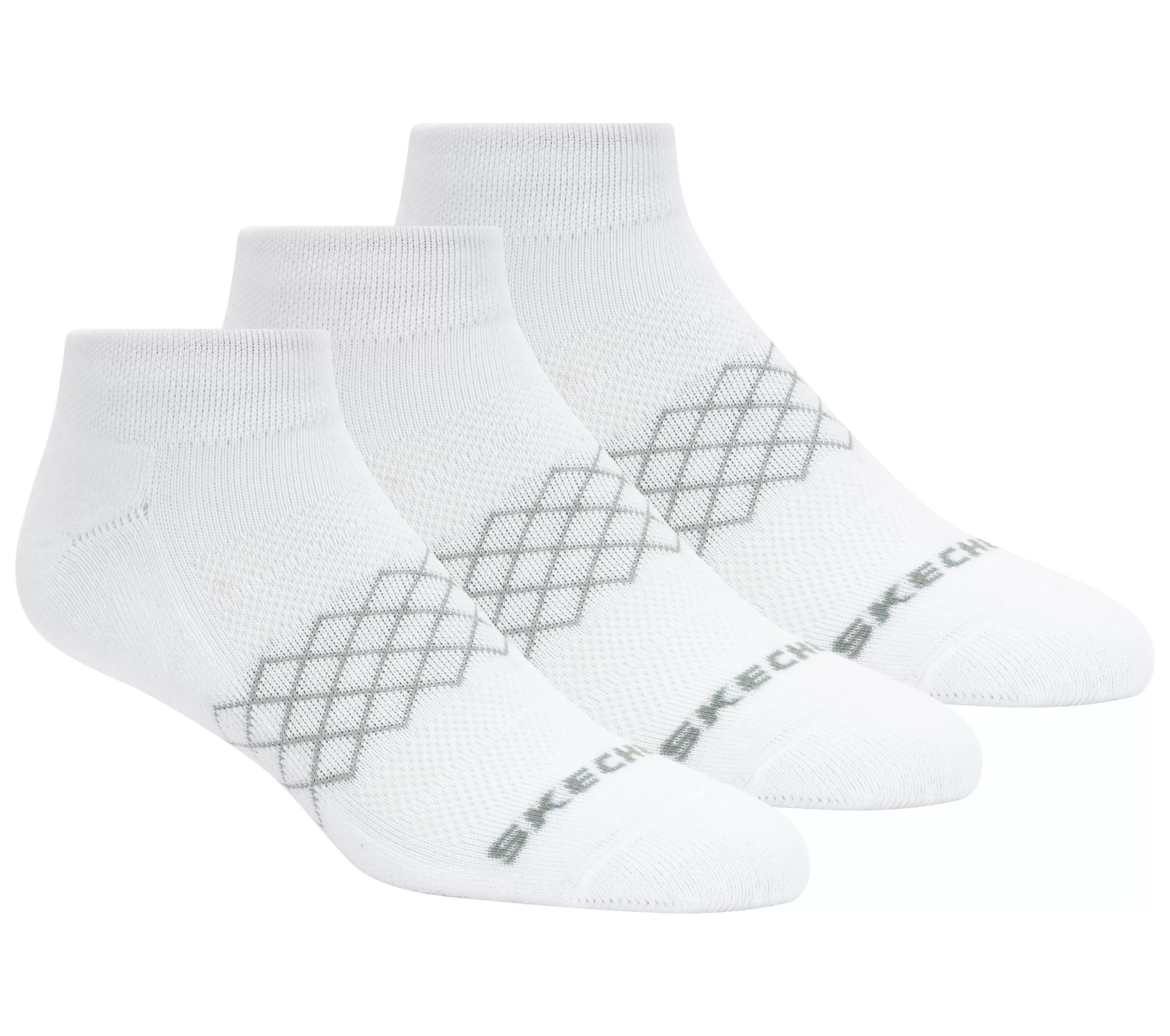 3 Pack Diamond Quarter Socks-SKECHERS Hot