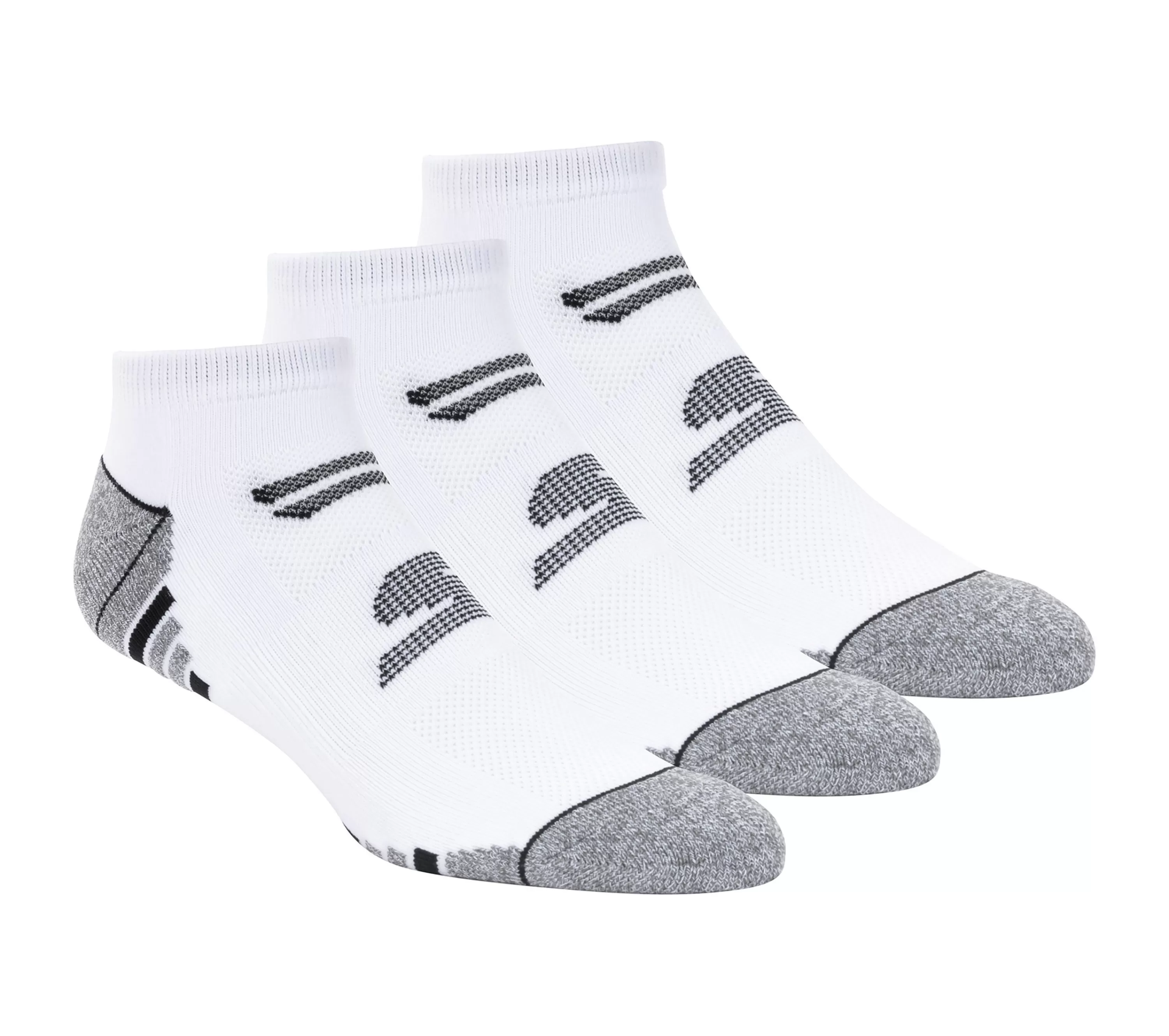 3 Pack Half Terry No Show Socks-SKECHERS Shop