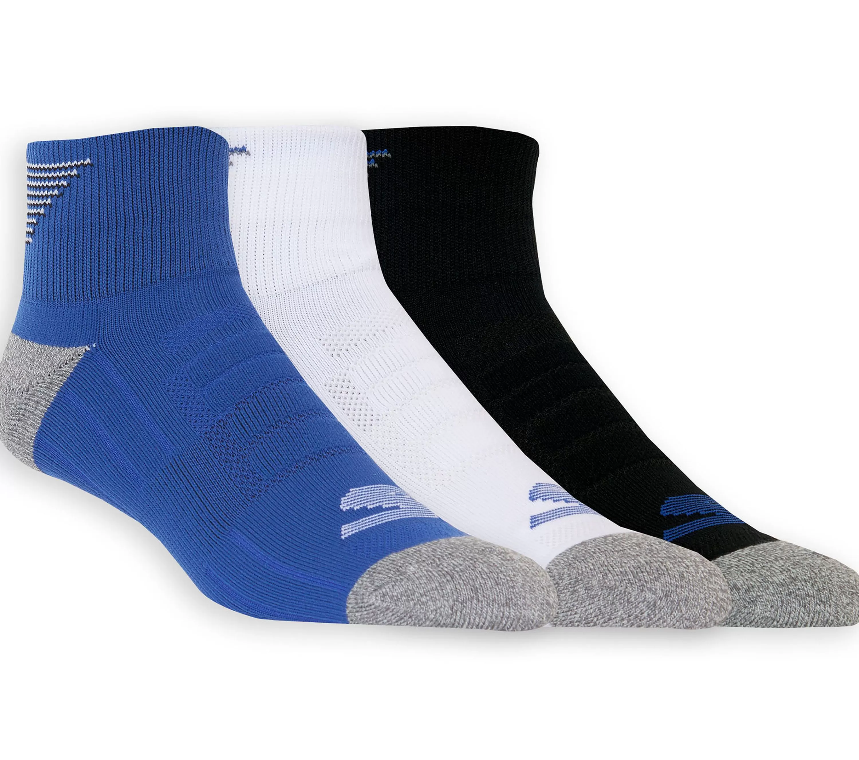 3 Pack Quarter Crew Athletic Socks-SKECHERS Clearance