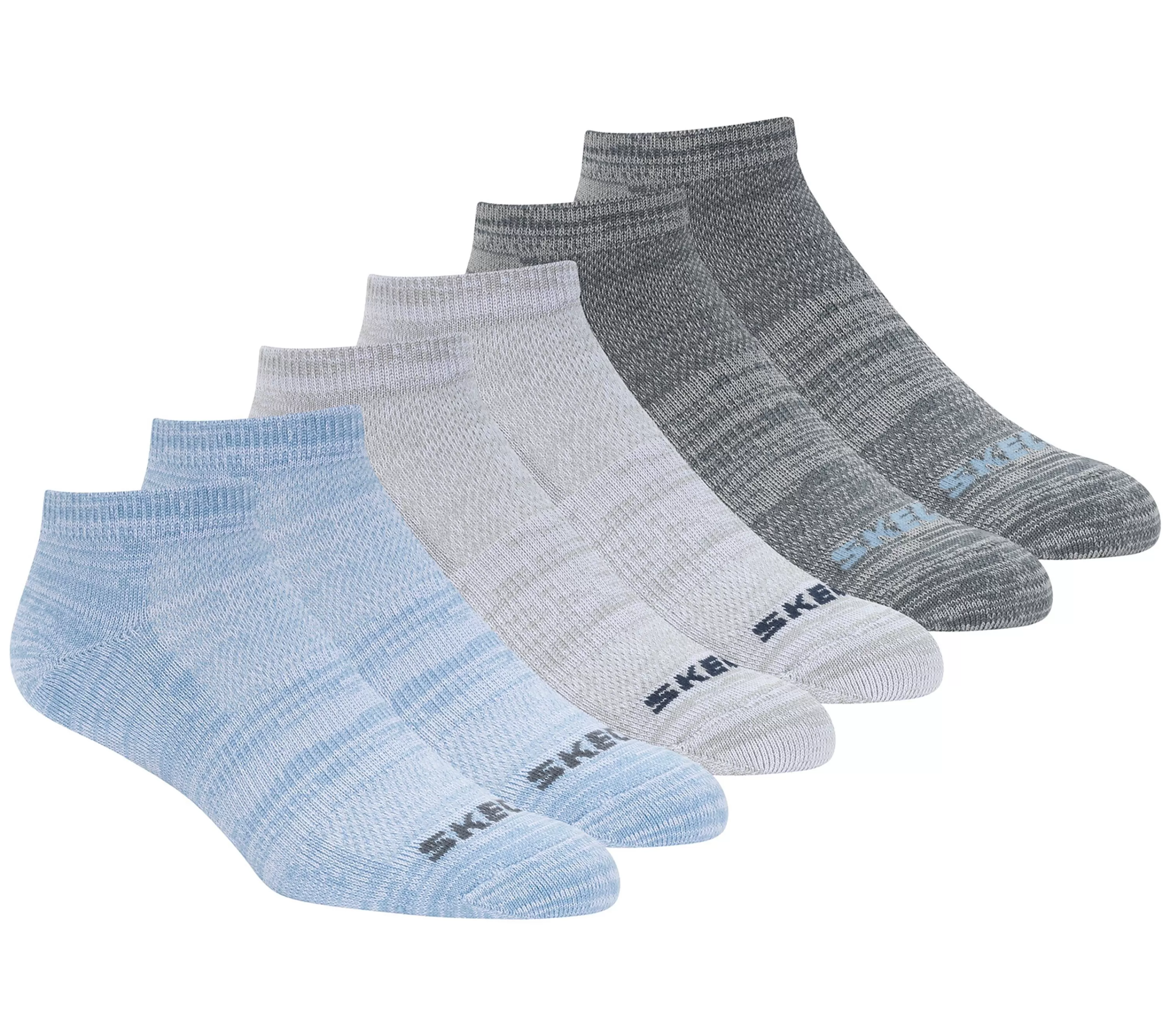 6 Pack Low Cut Non Terry Socks-SKECHERS Cheap