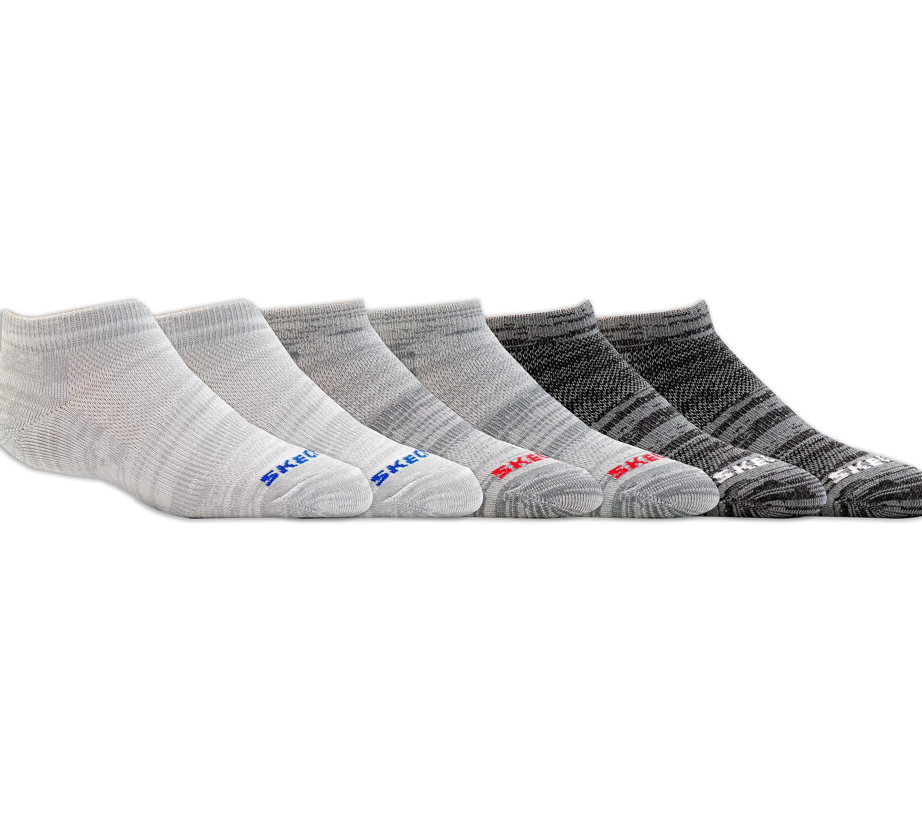 6 Pack Low Cut Non Terry Socks-SKECHERS Hot