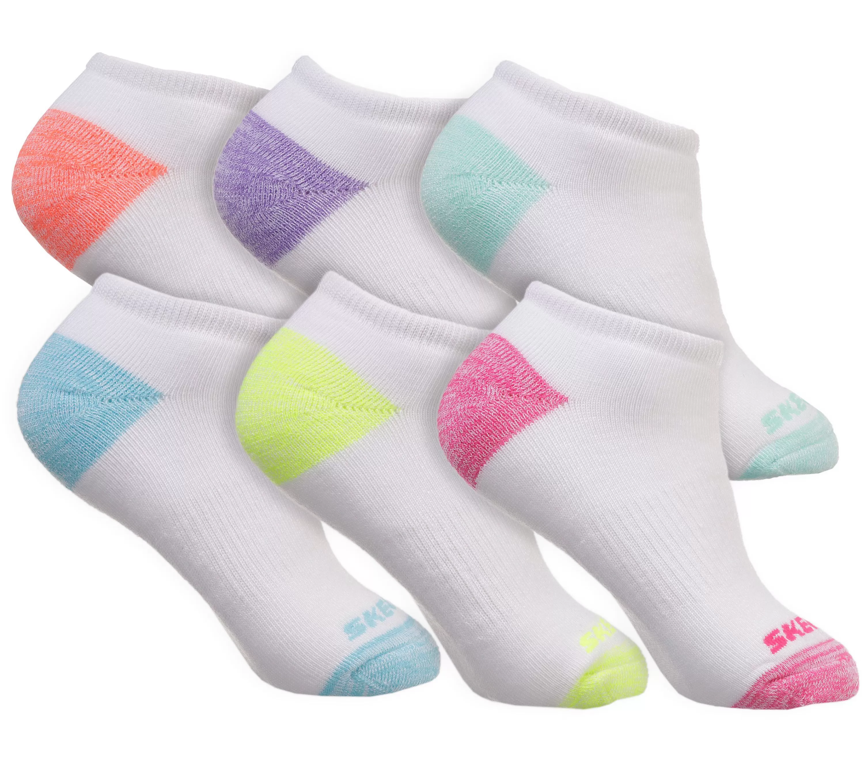 6 Pack Low Cut Walking Socks-SKECHERS Cheap