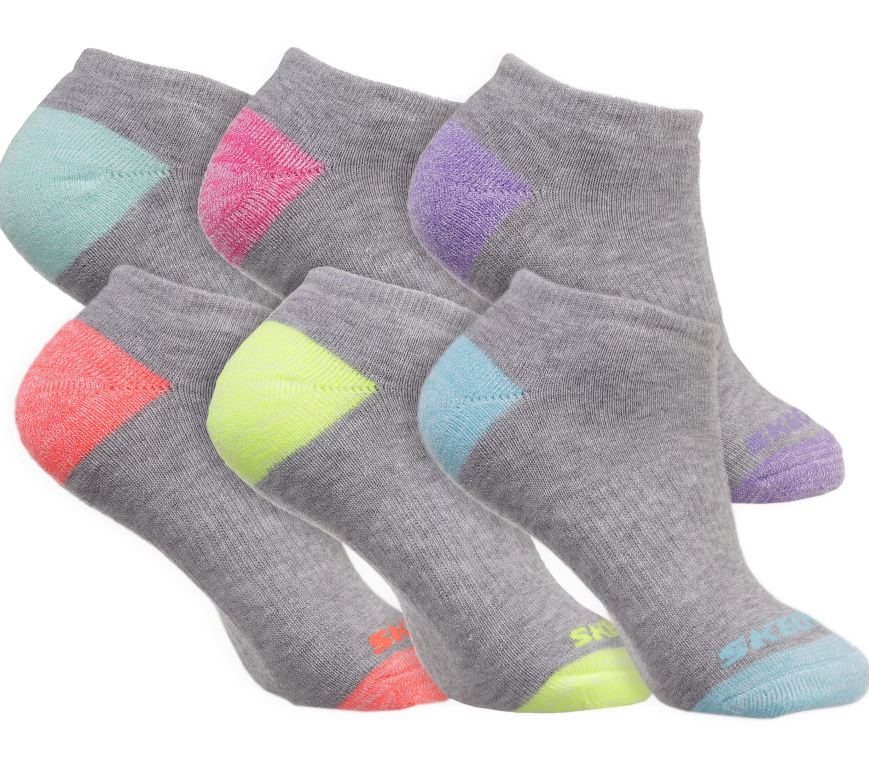 6 Pack Low Cut Walking Socks-SKECHERS Store