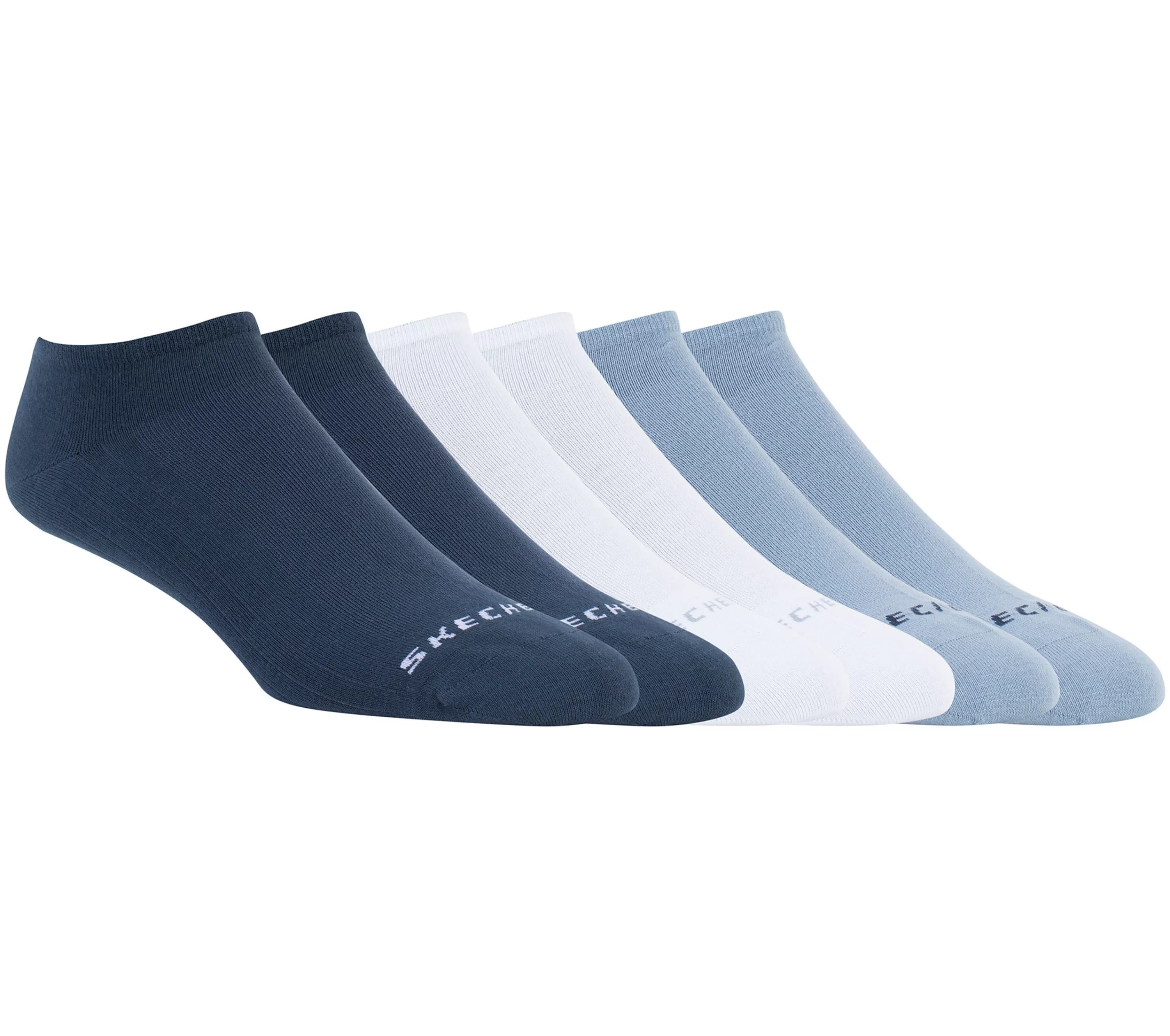 6 Pack No Show Coolmax Socks-SKECHERS New