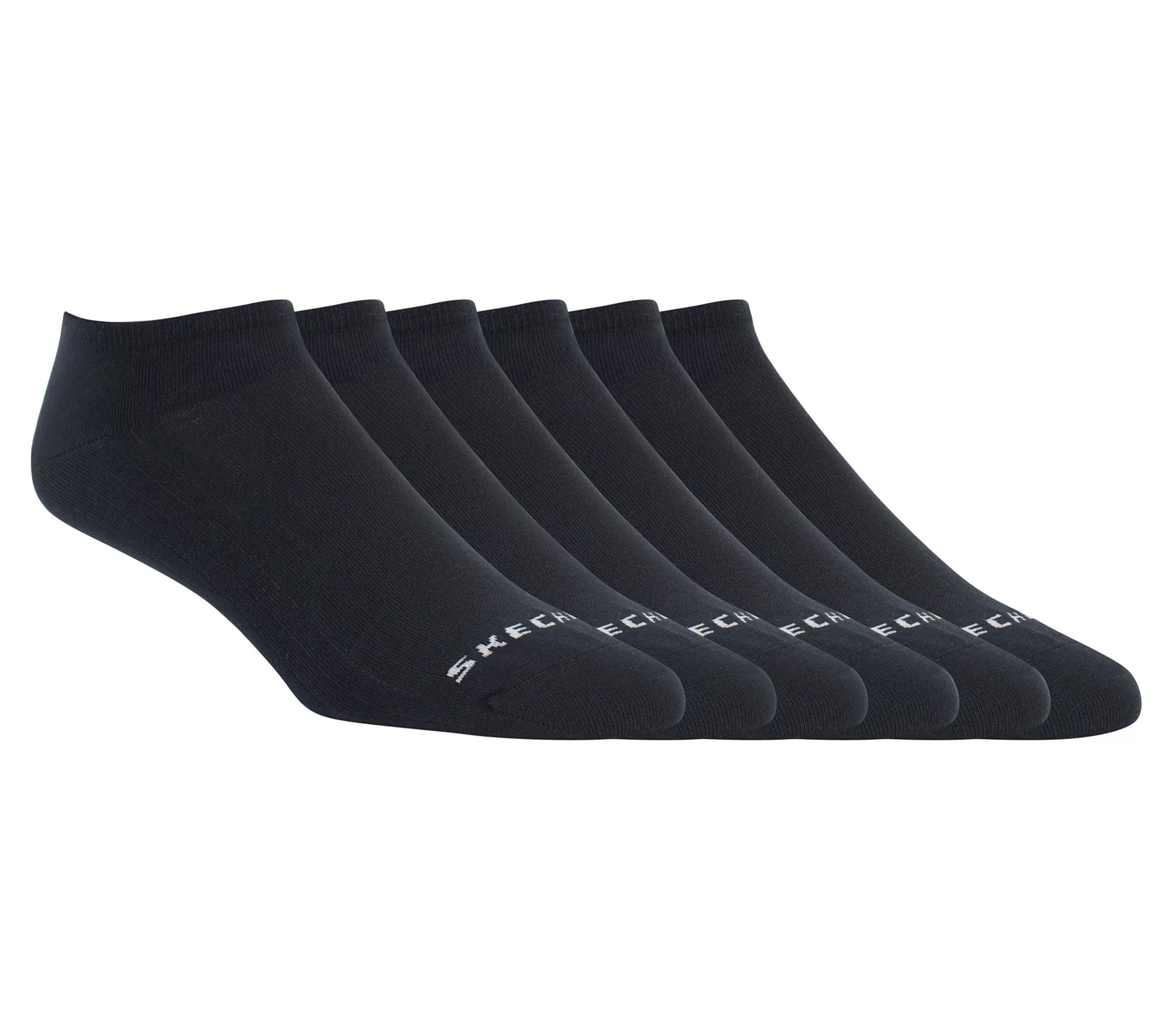 6 Pack No Show Coolmax Socks-SKECHERS Clearance