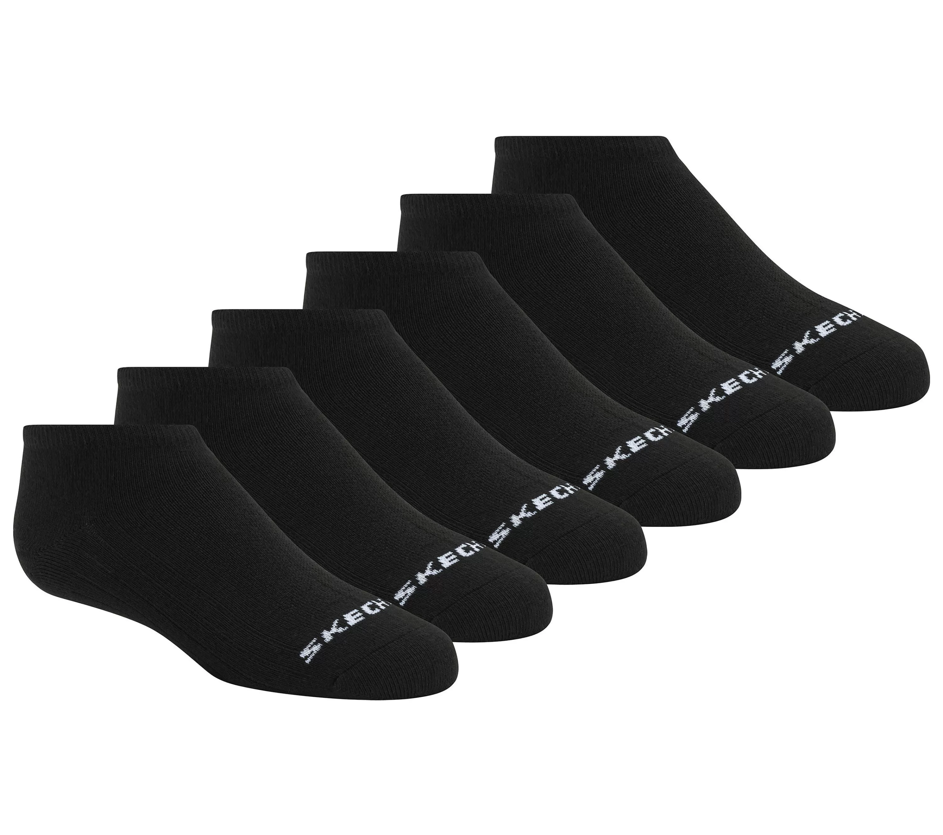 6 Pack Non Terry No Show Socks-SKECHERS Cheap