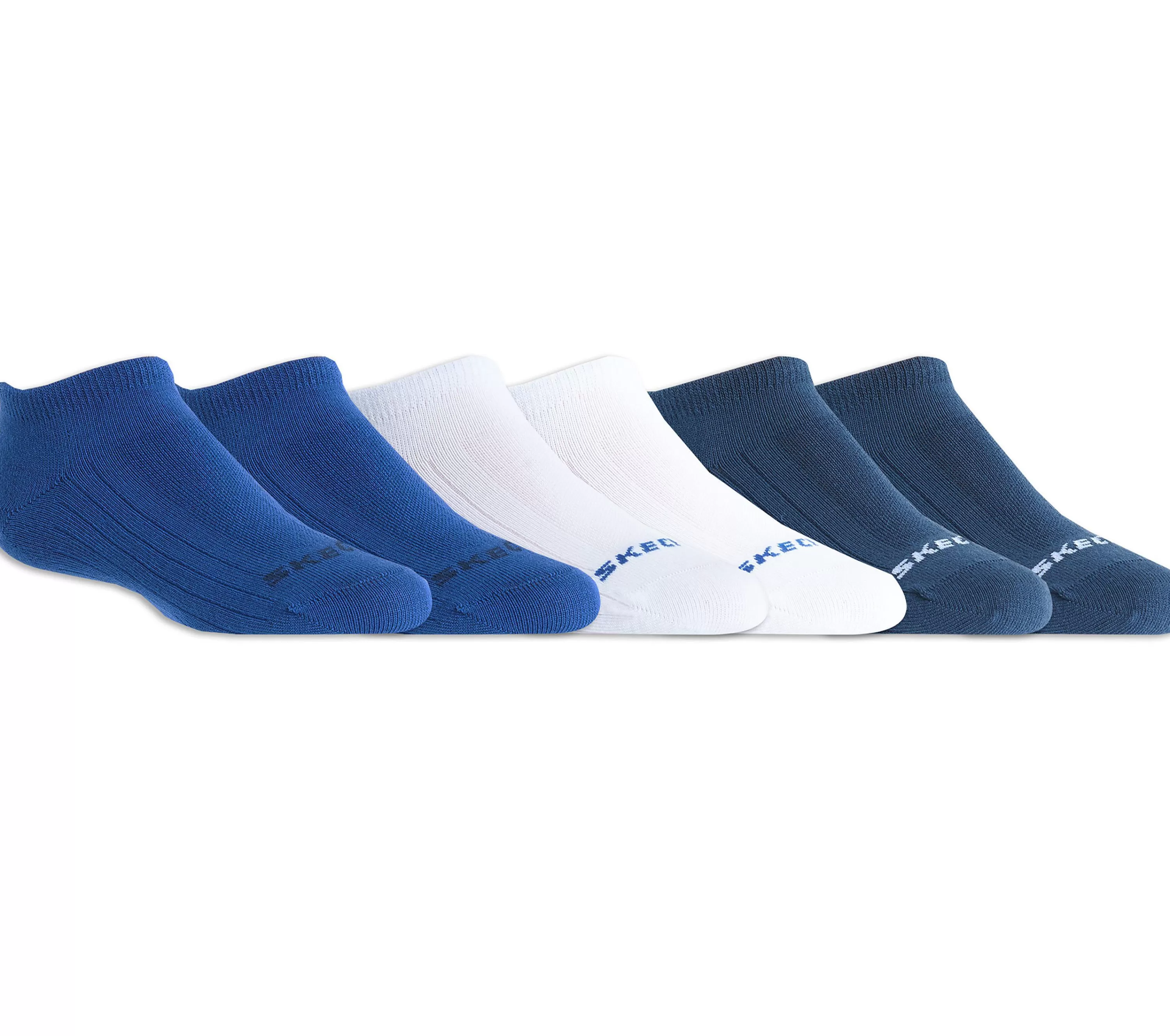 6 Pack Non Terry No Show Socks-SKECHERS Discount