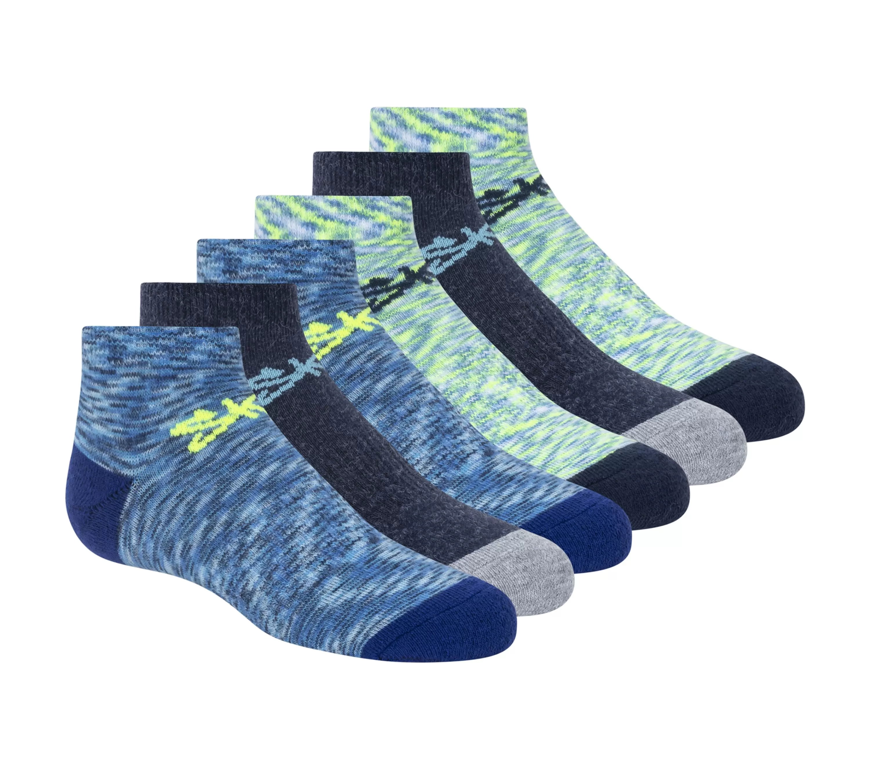 6 Pack Space Dye Low Cut Socks-SKECHERS Online