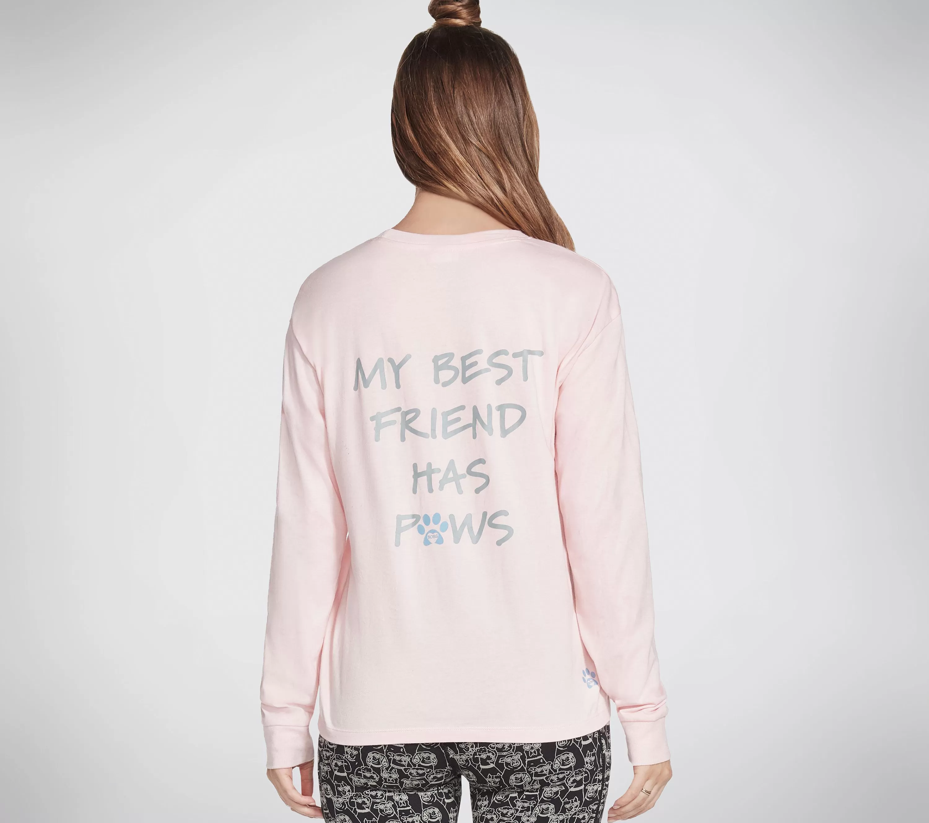 Bobs Apparel My Bff Long Sleeve Tee-SKECHERS Fashion