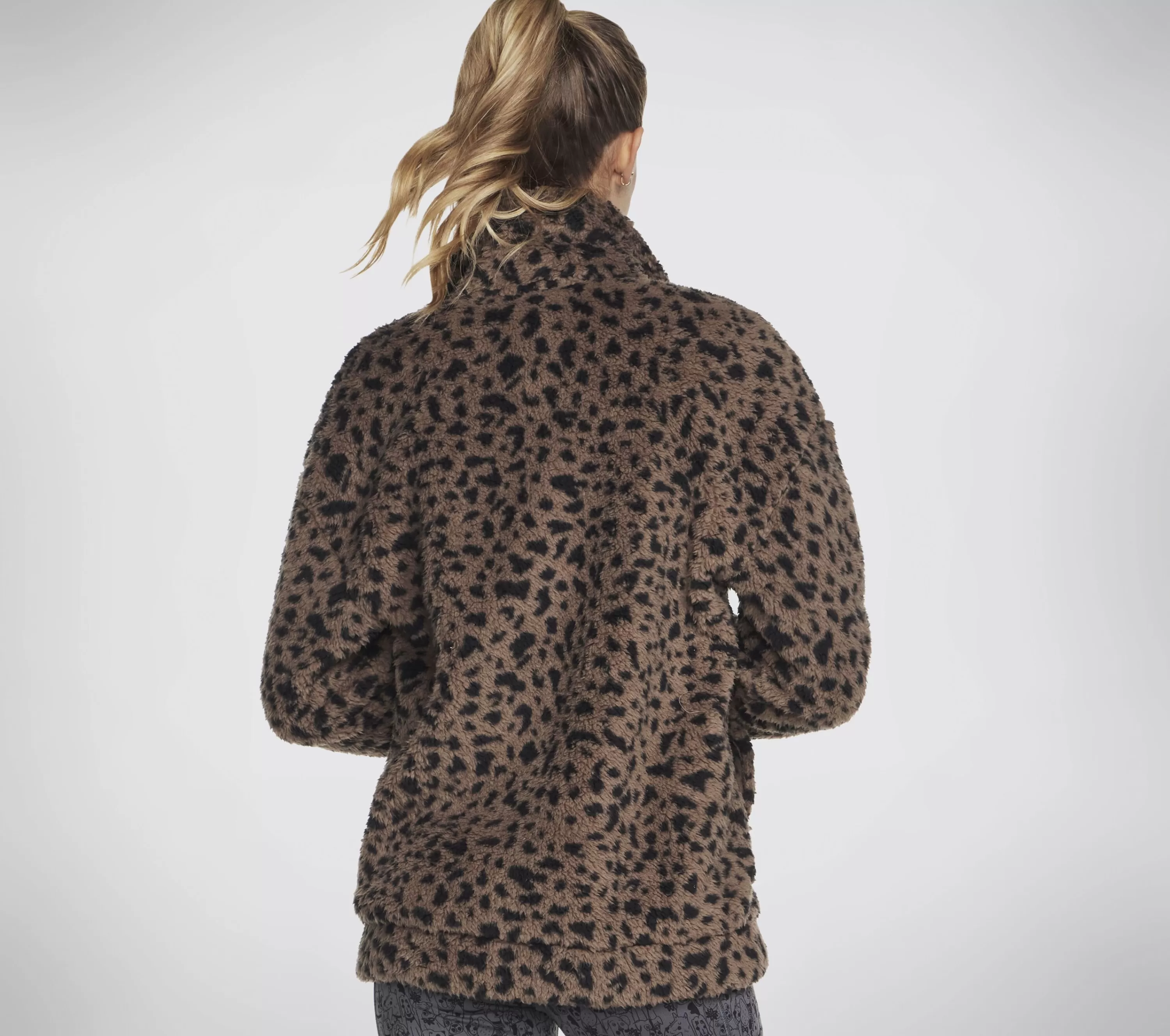 Bobs Spot Print Sherpa Jacket-SKECHERS Store