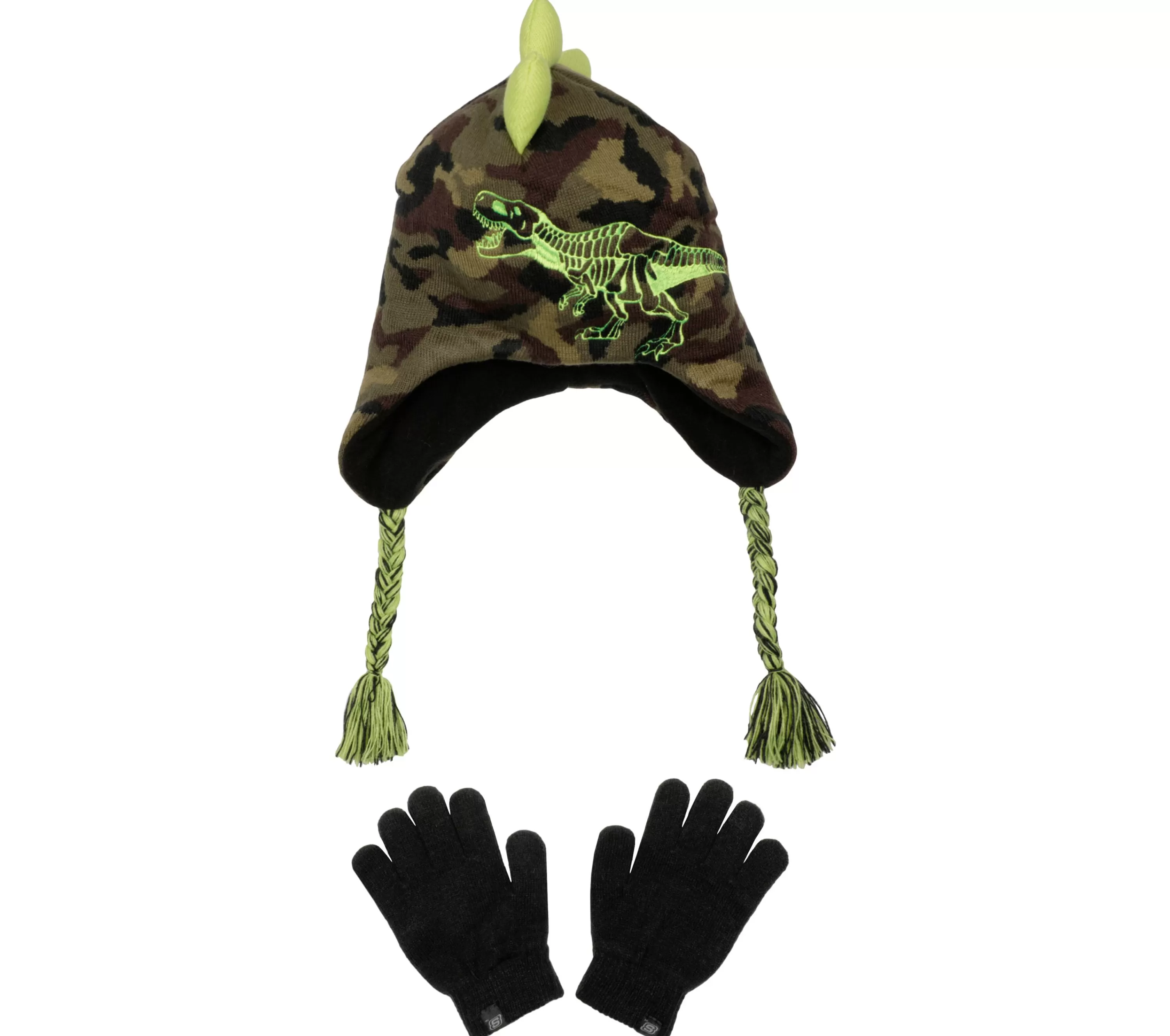 Camouflage T-Rex Hat And Glove Set-SKECHERS Best Sale