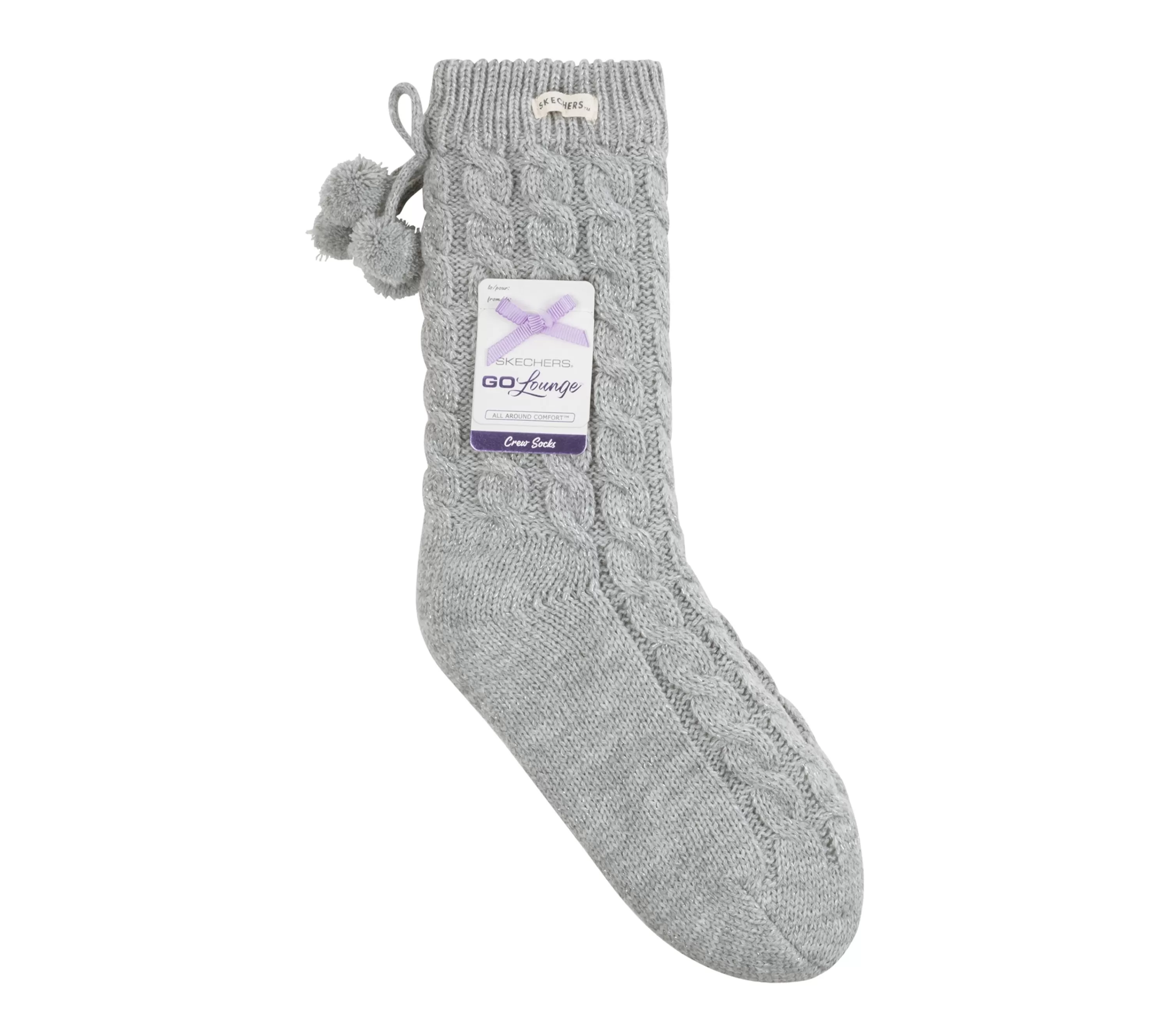 Fleece Lined Go Lounge Crew Sock - 1 Pack-SKECHERS Store