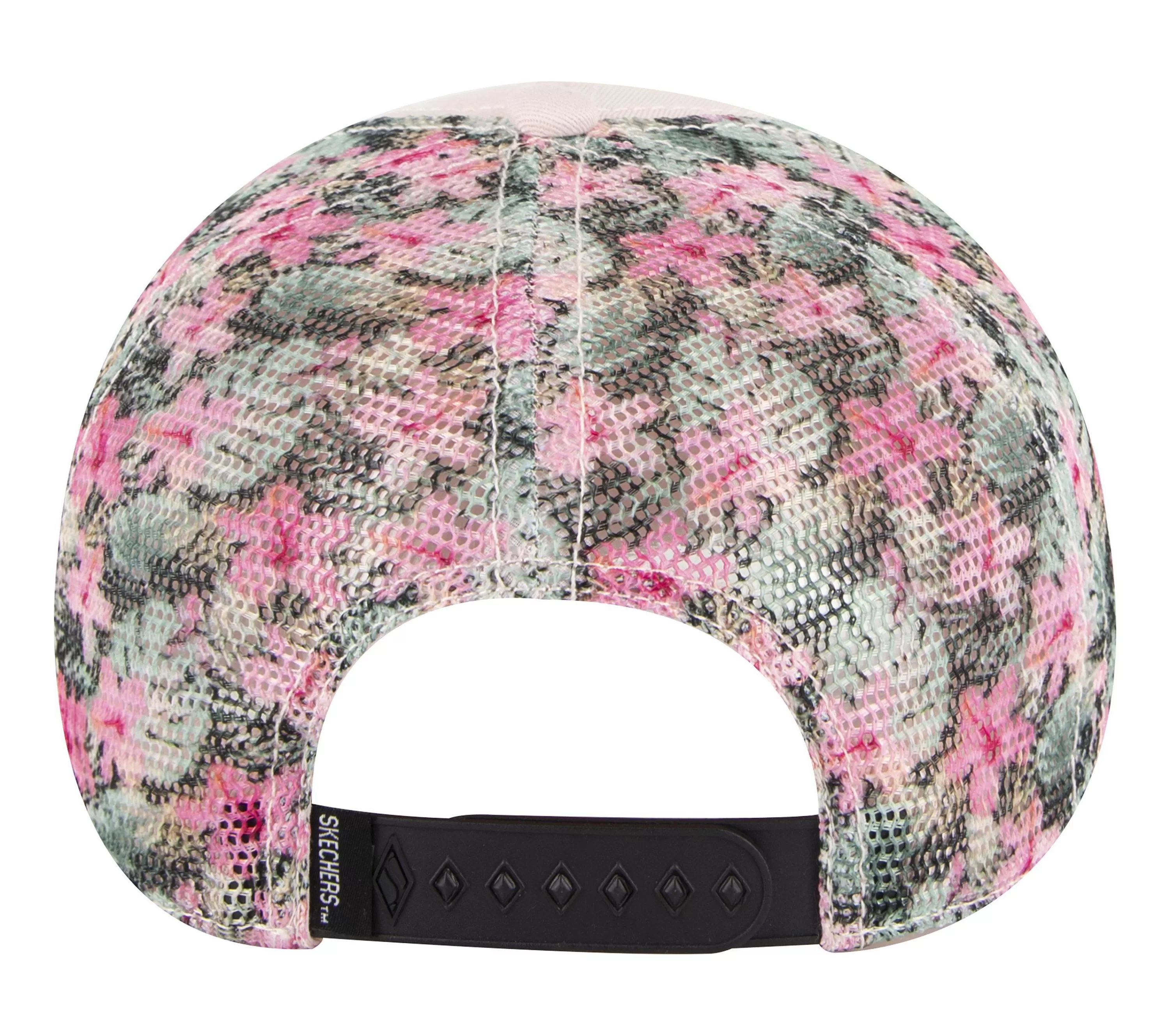 Flower Print Diamond Logo Trucker Hat-SKECHERS Cheap