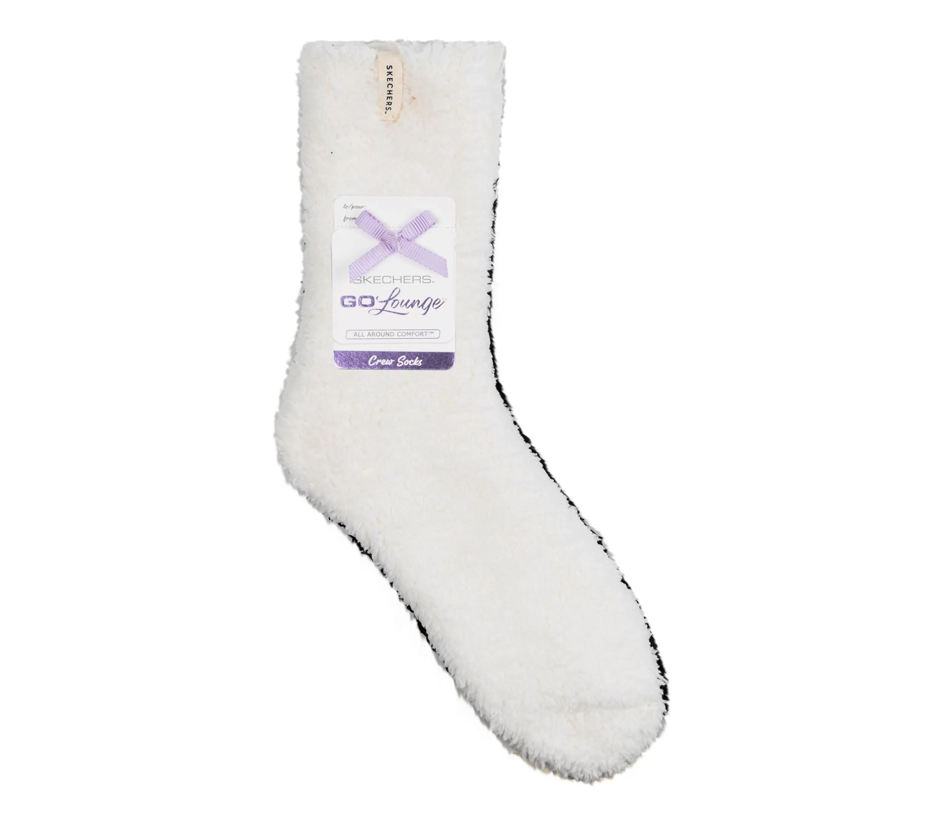 Go Lounge Furry Crew Socks - 2 Pack-SKECHERS Hot