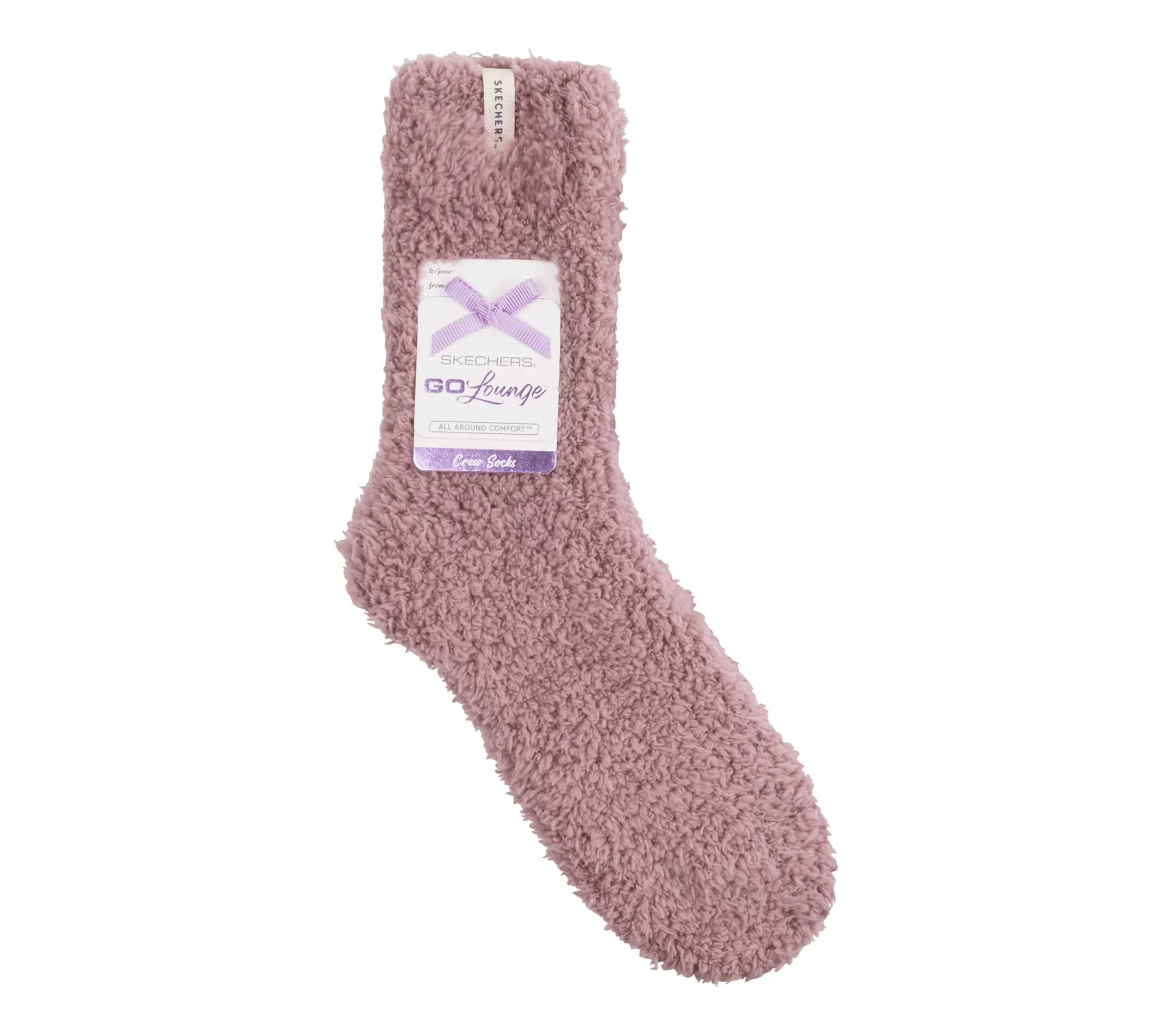 Go Lounge Furry Crew Socks - 2 Pack-SKECHERS Store