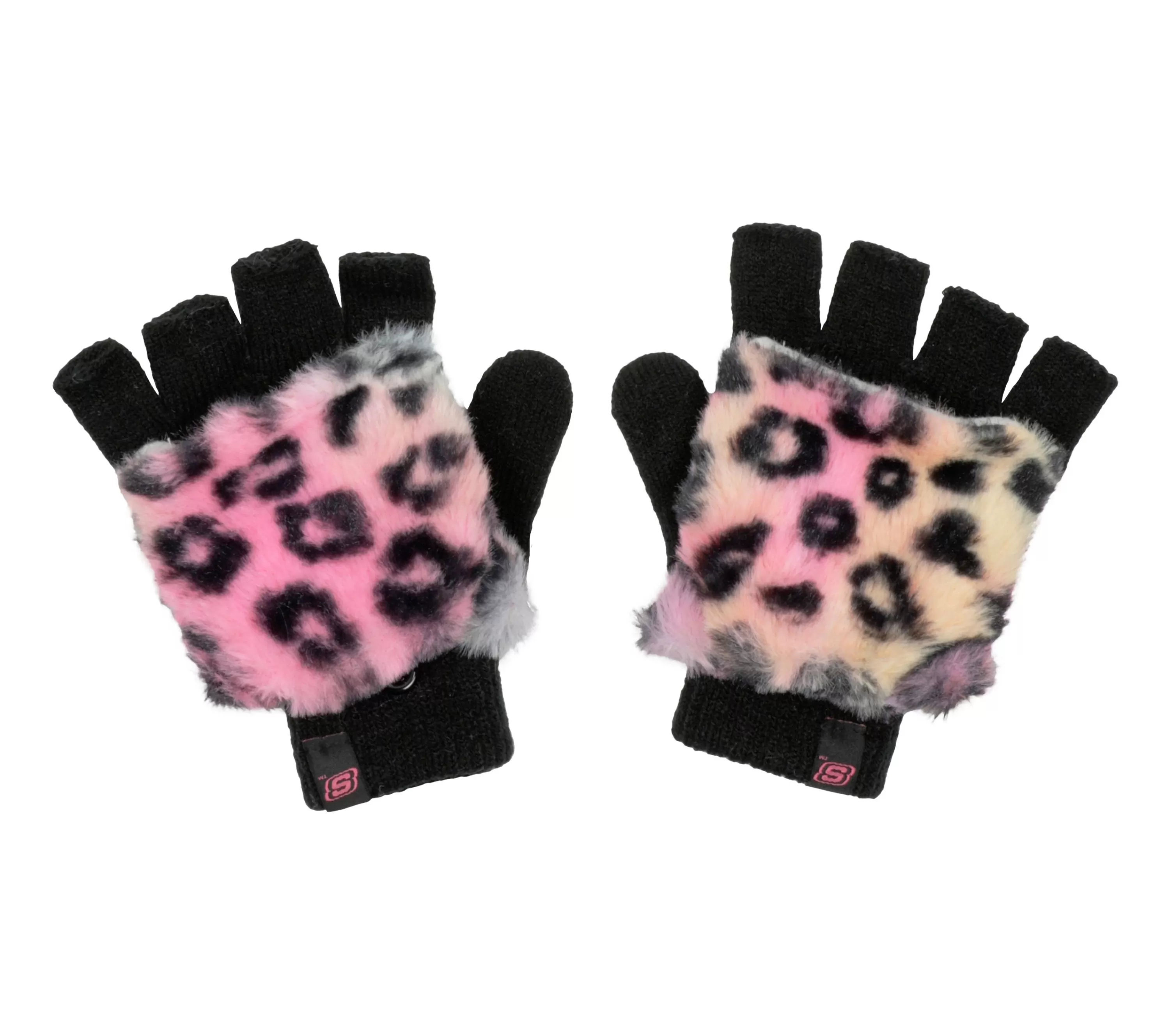 Leopard Kitty Faux Fur Mittens-SKECHERS Online