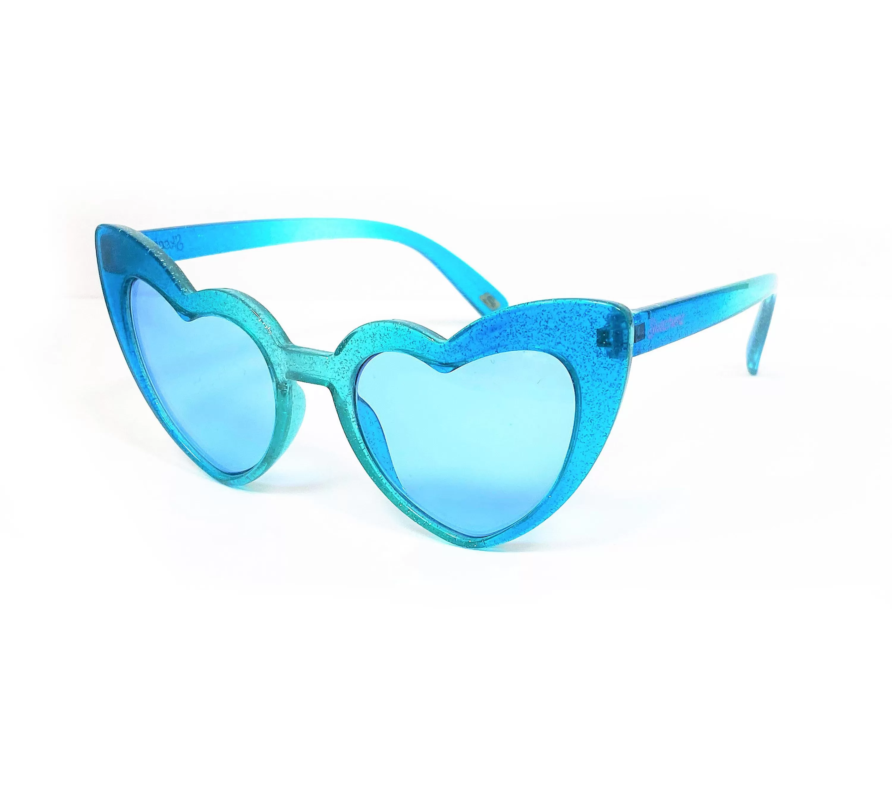 Modified Glitter Heart Plastic Front Sunglasses-SKECHERS New