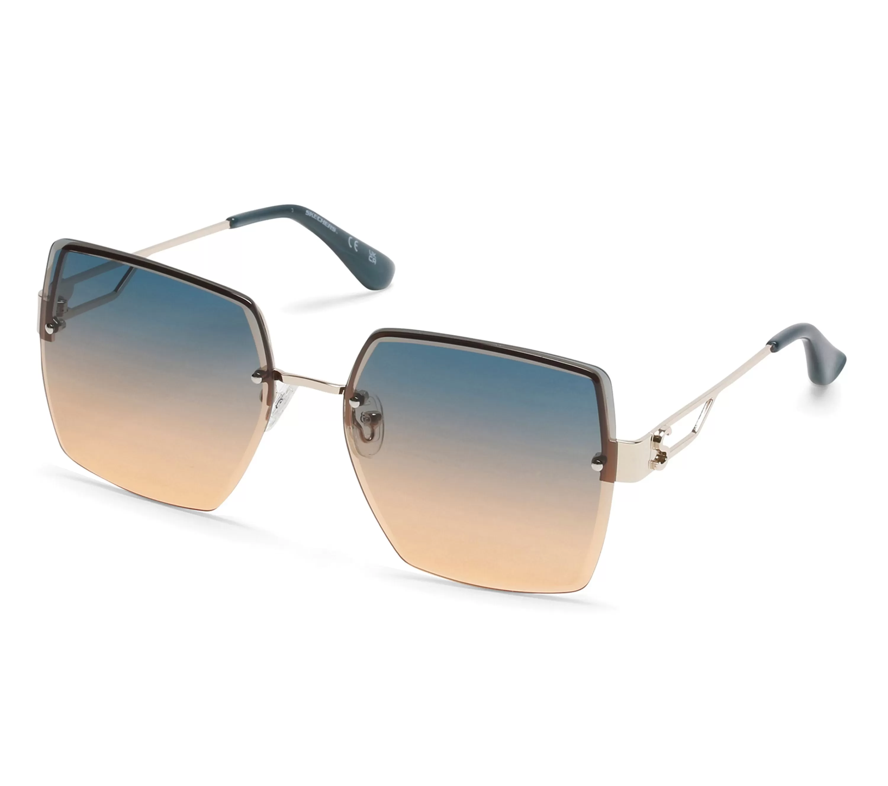 Oversized Rimless Square Sunglasses-SKECHERS New