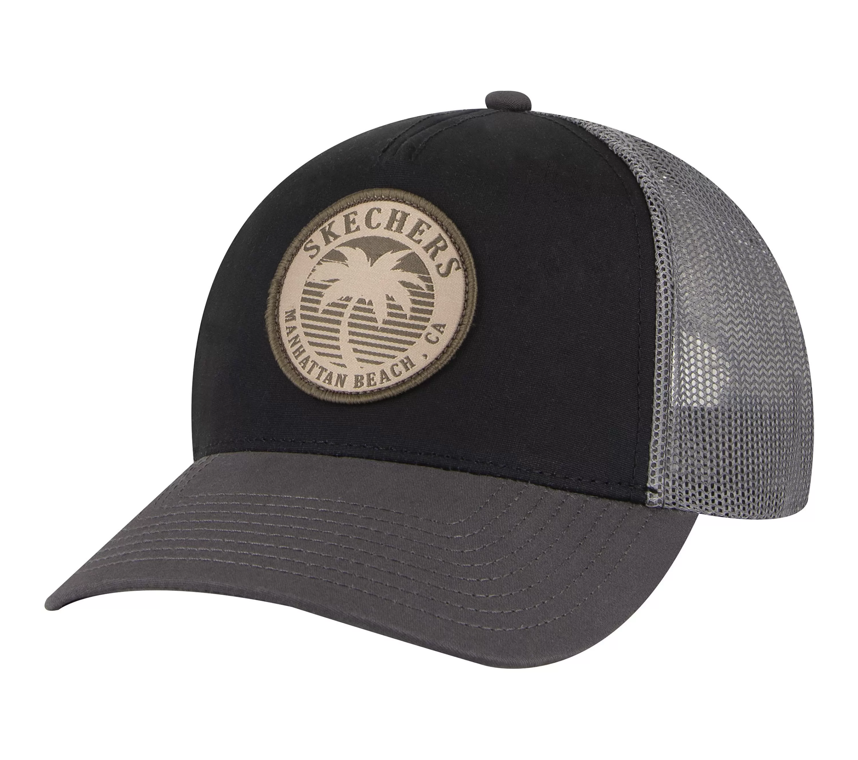 Palm Tree Leather Patch Trucker Hat-SKECHERS Best Sale