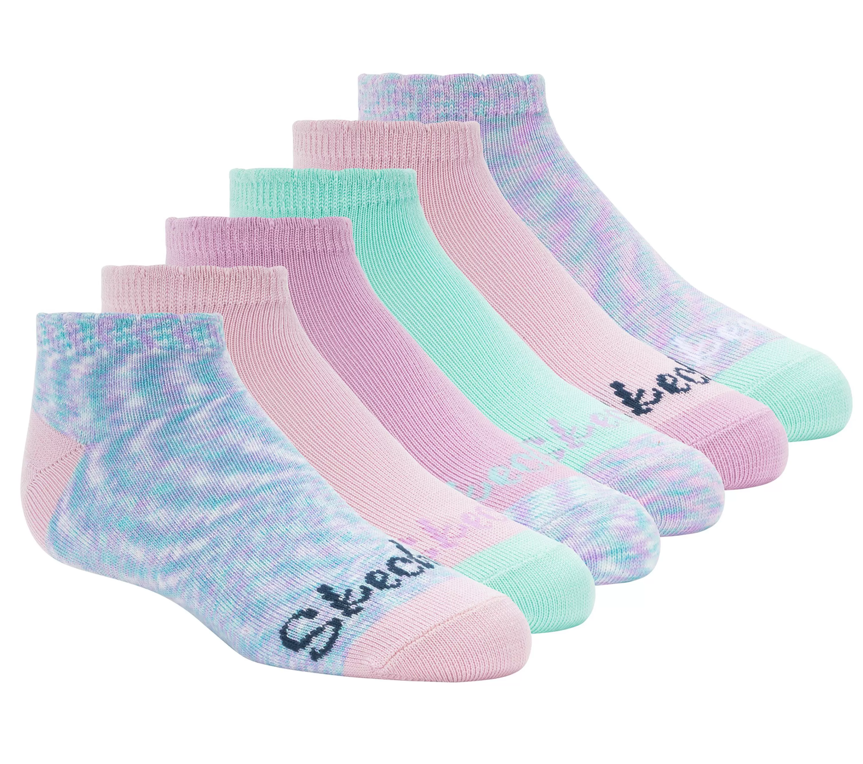 Pastel Low Cut Socks - 6 Pack-SKECHERS Fashion