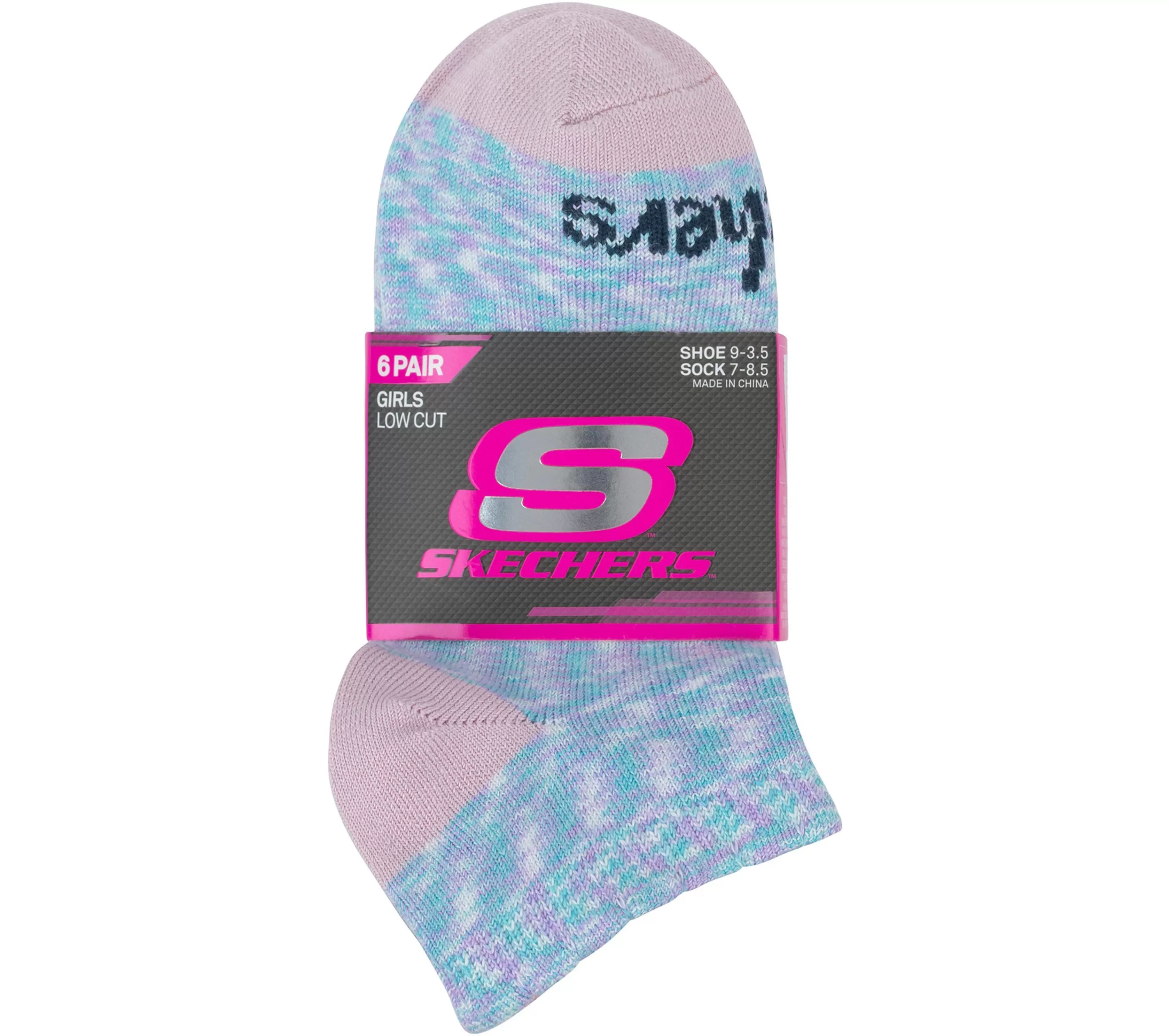 Pastel Low Cut Socks - 6 Pack-SKECHERS Fashion