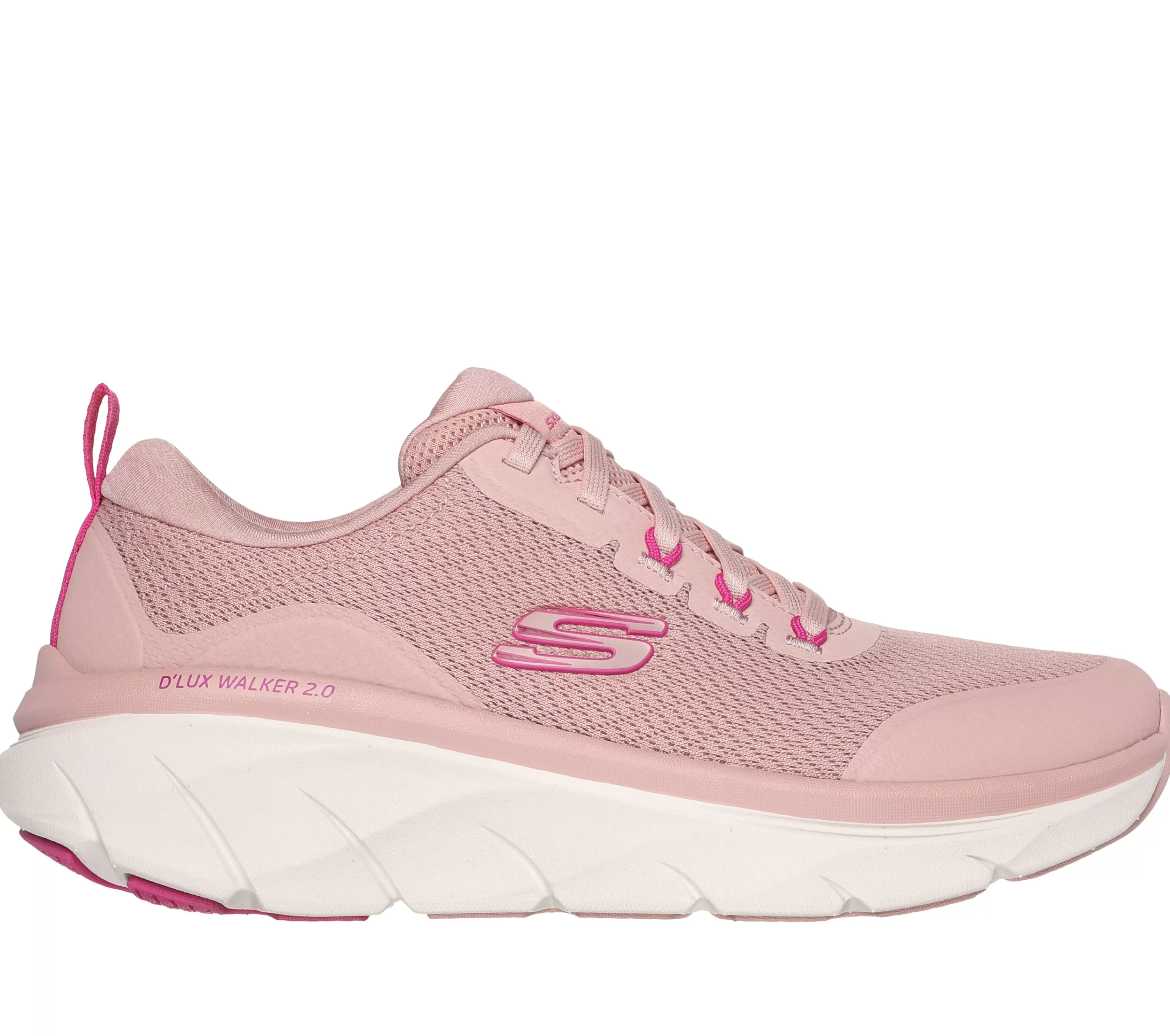 Relaxed Fit: D'Lux Walker 2.0 - Radiant Rose-SKECHERS Fashion