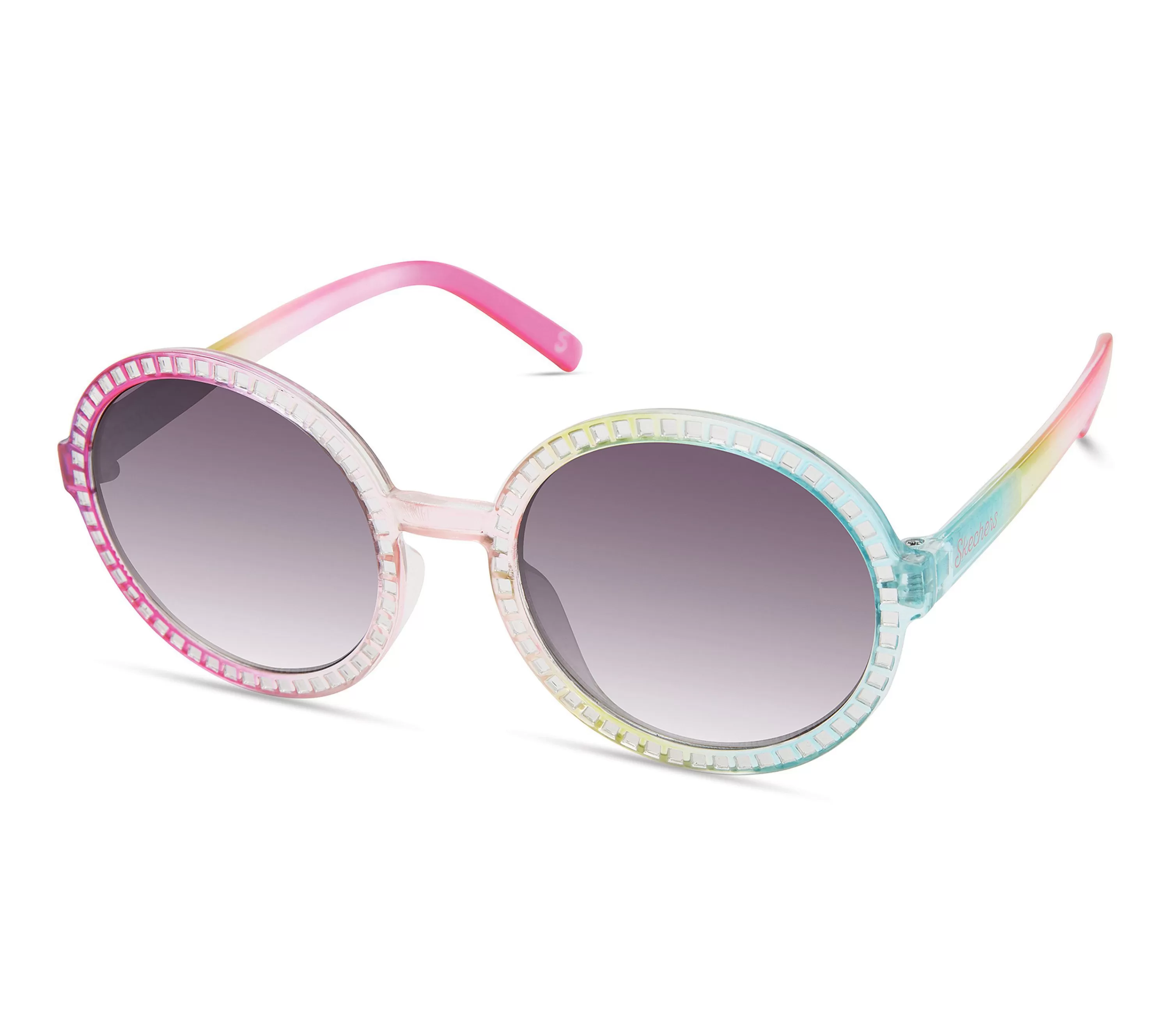 Round Rhinestone Sunglasses-SKECHERS Cheap