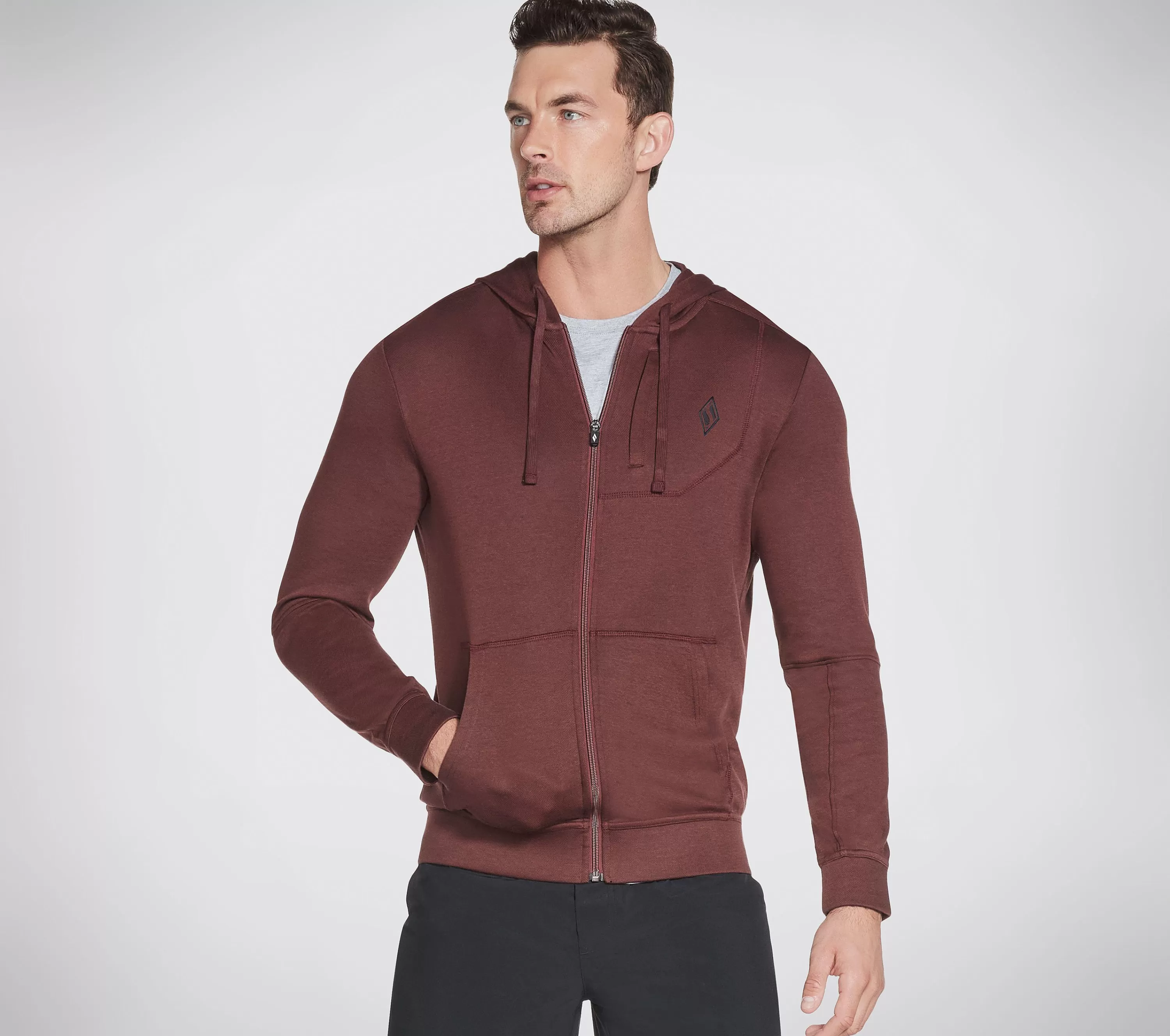 Apparel Goknit Pique Full Zip Hoodie-SKECHERS Hot