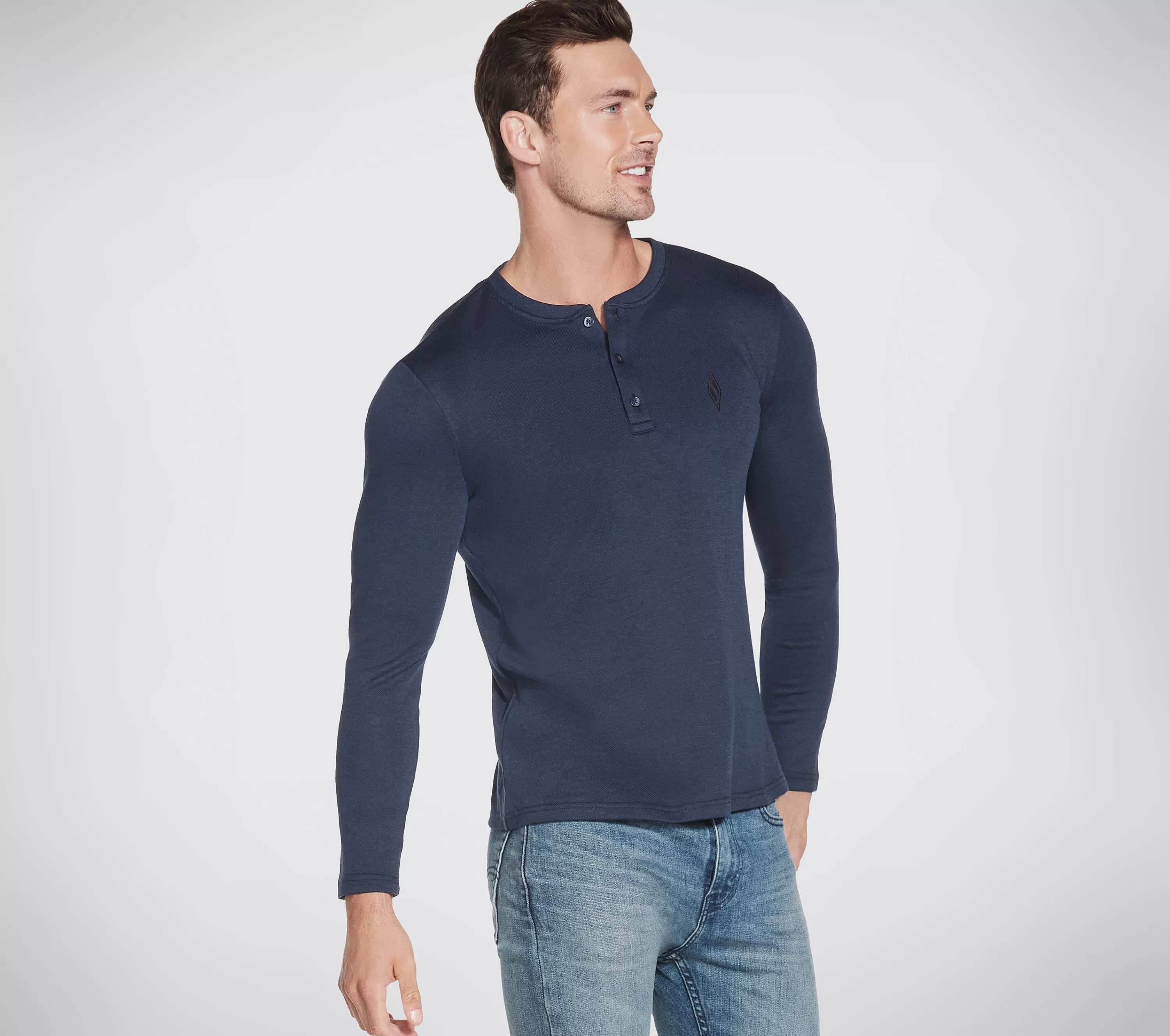 Apparel Goknit Pique Henley-SKECHERS Discount