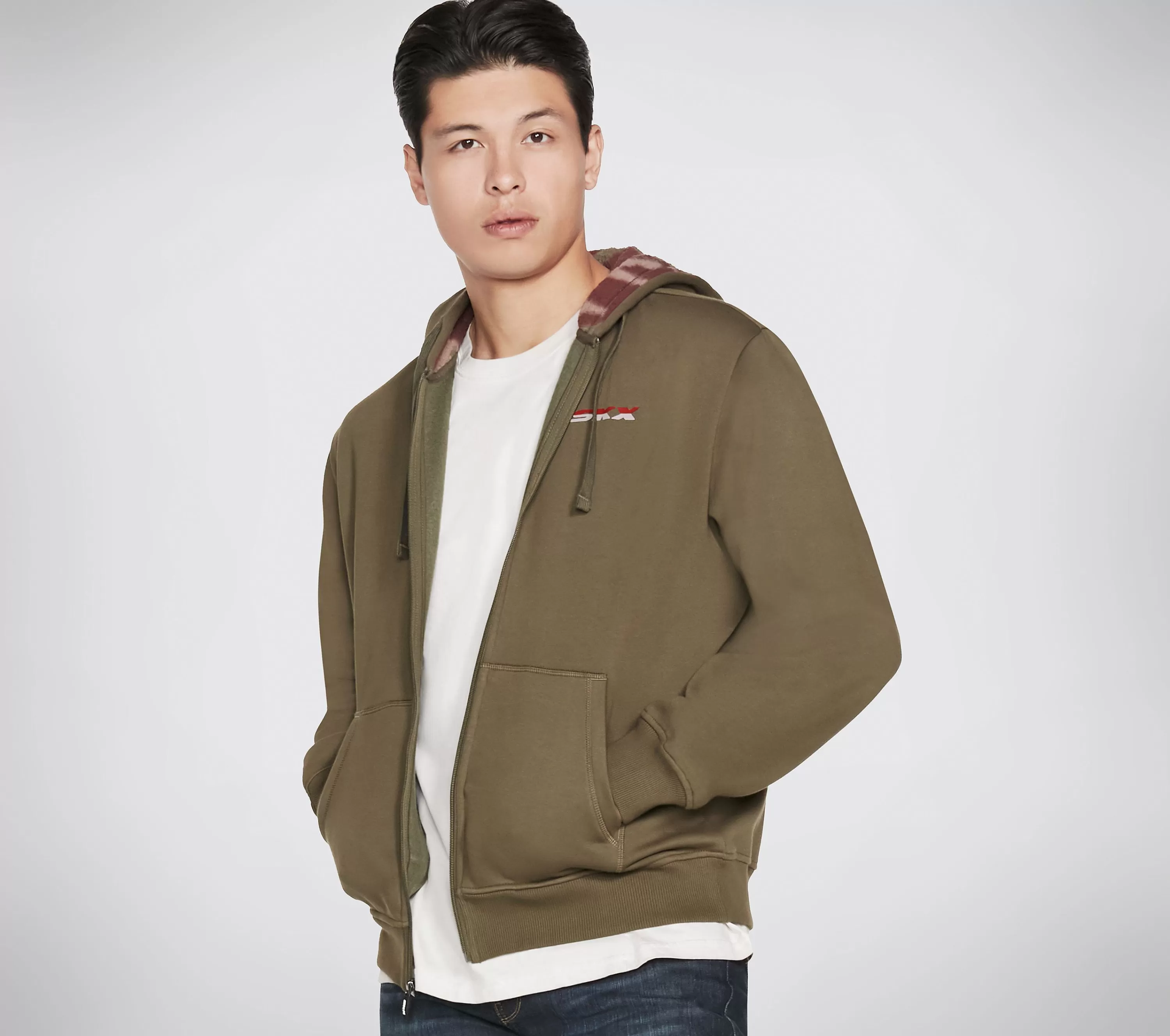 Apparel Sherpa Front Zip Hoodie-SKECHERS Hot