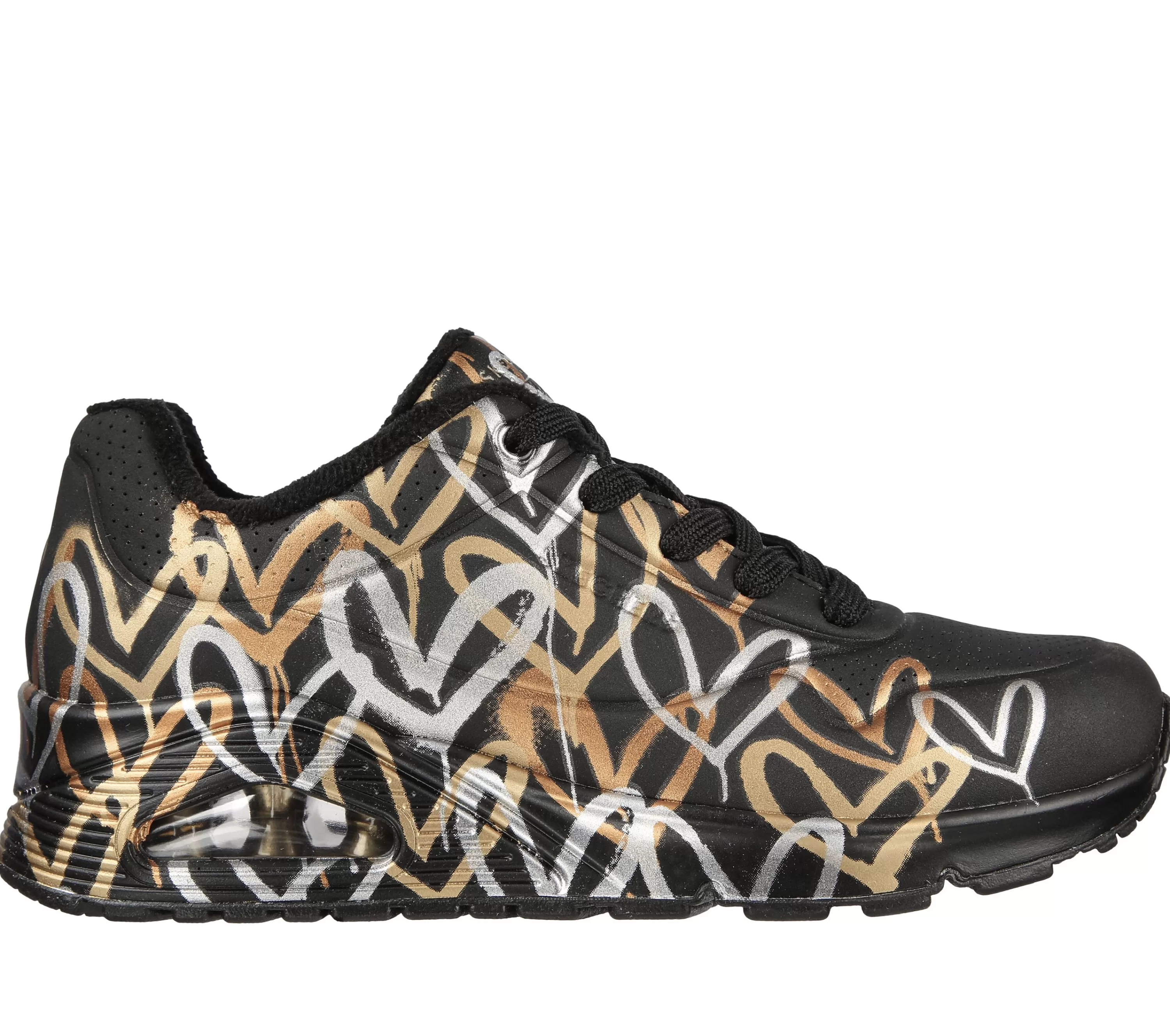 X Jgoldcrown: Uno - Metallic Love-SKECHERS Best