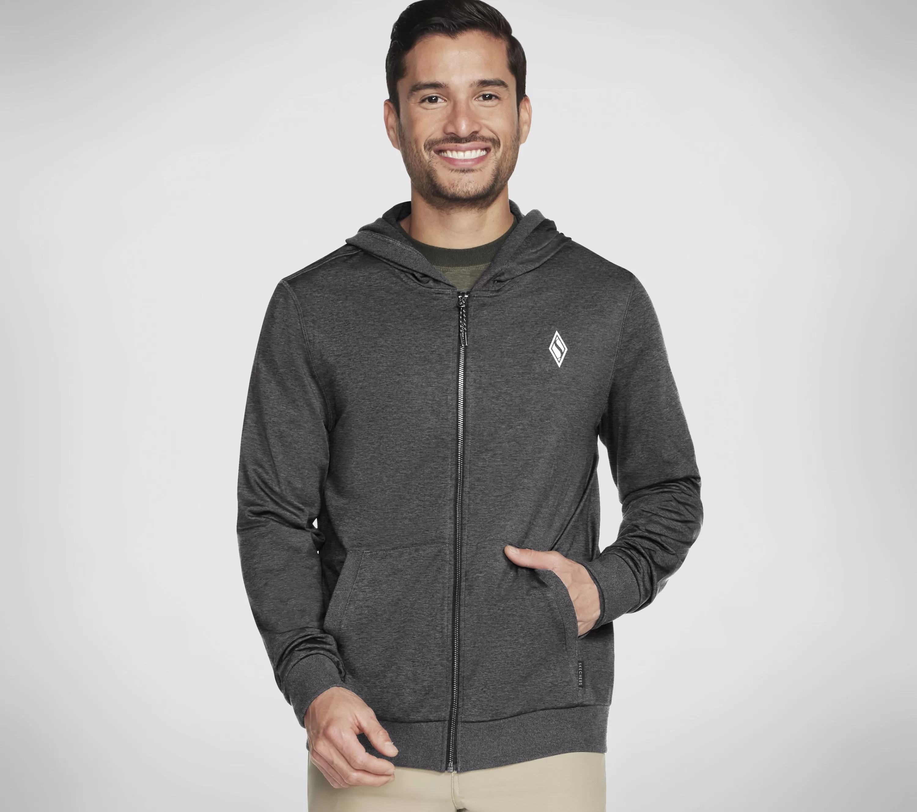 Skech-Knits Ultra Go Full Zip Hoodie-SKECHERS Clearance