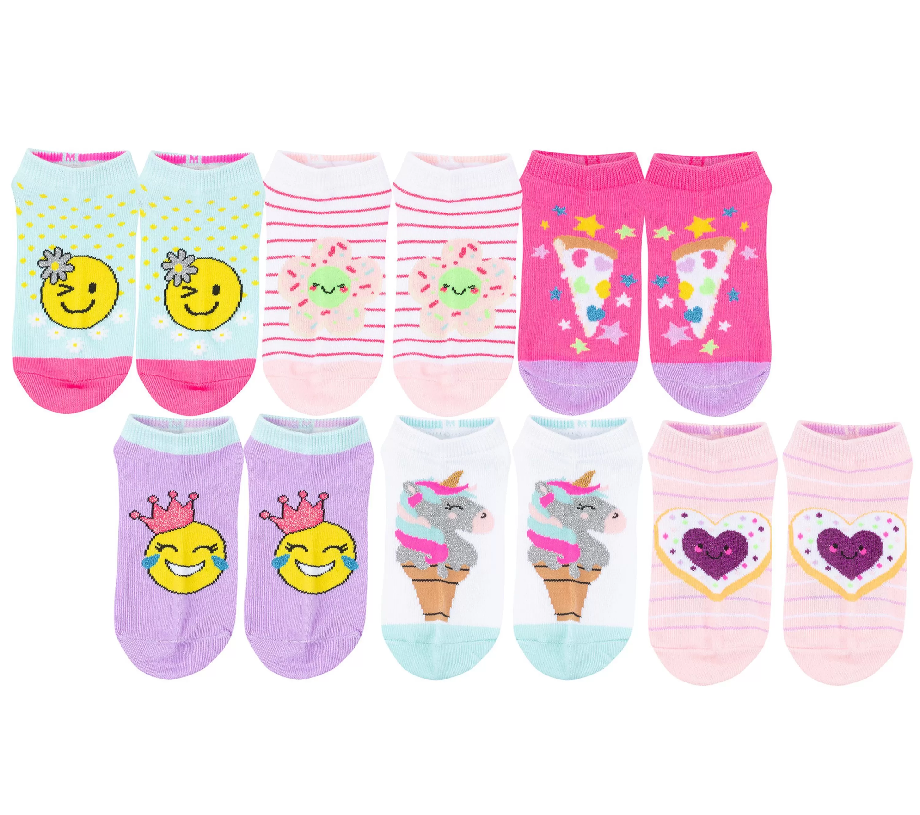 Smiley Floral Socks - 6 Pack-SKECHERS Shop