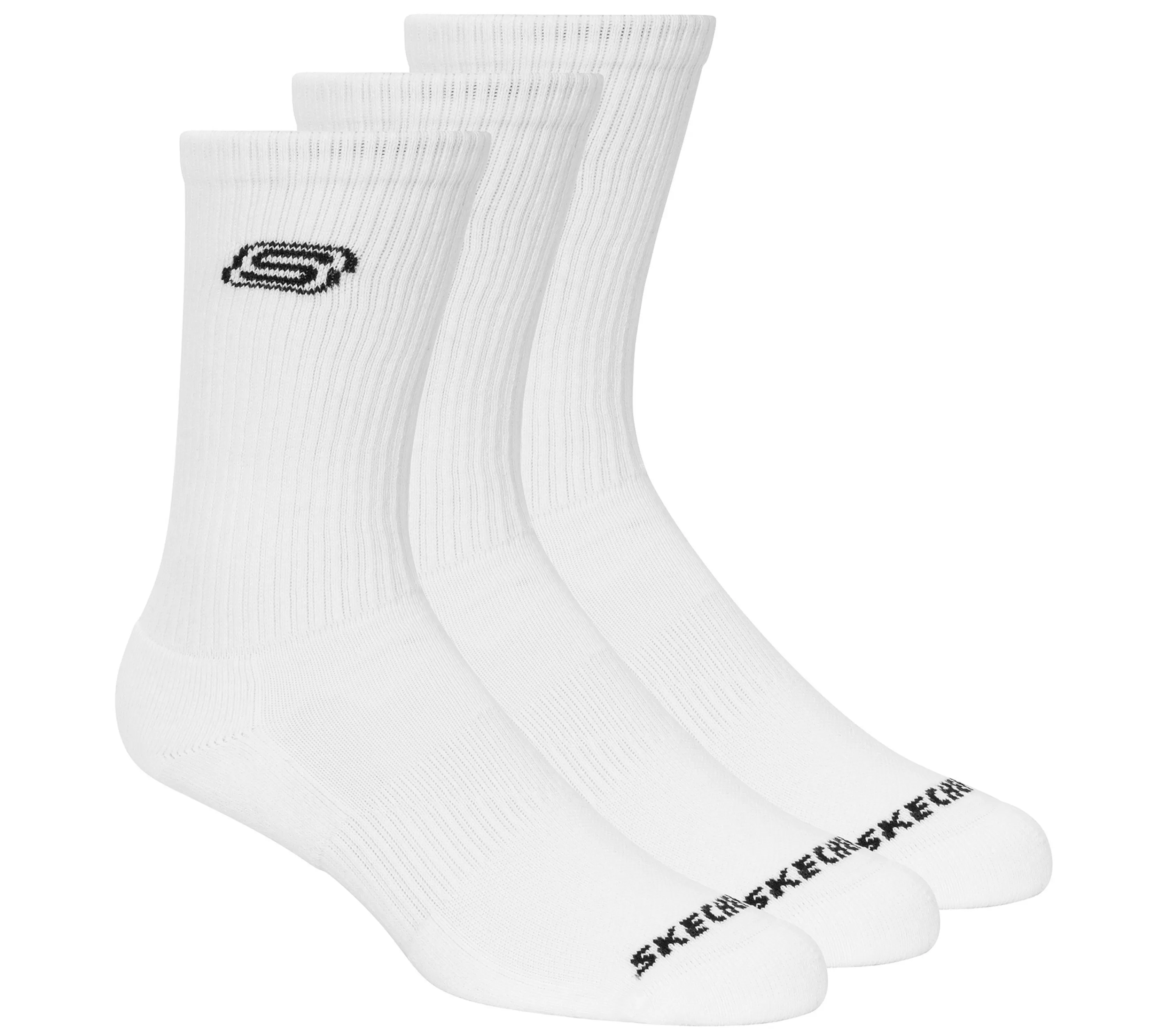 Solids Crew Socks - 3 Pack-SKECHERS Online