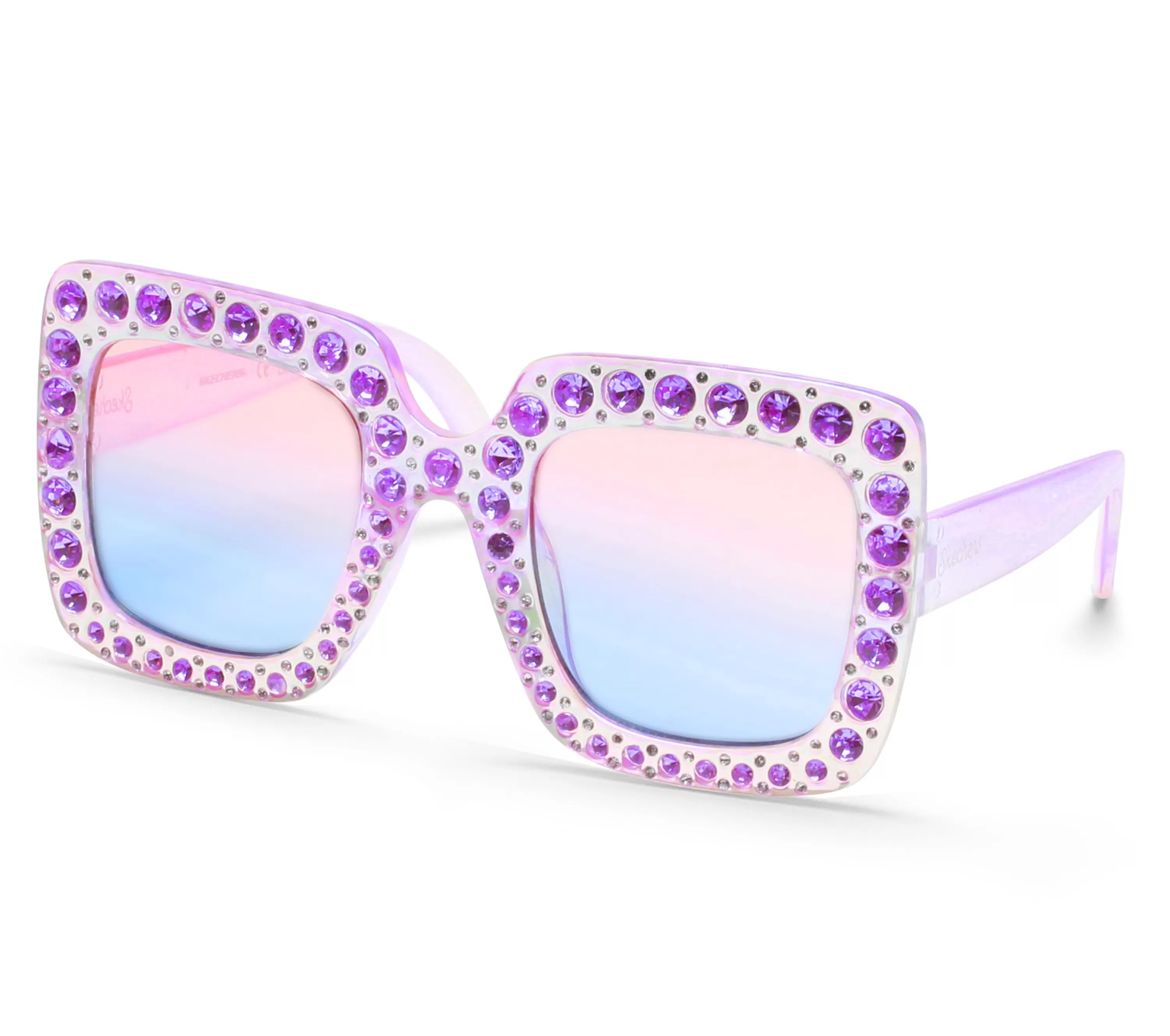 Square Rhinestone Sunglasses-SKECHERS Fashion