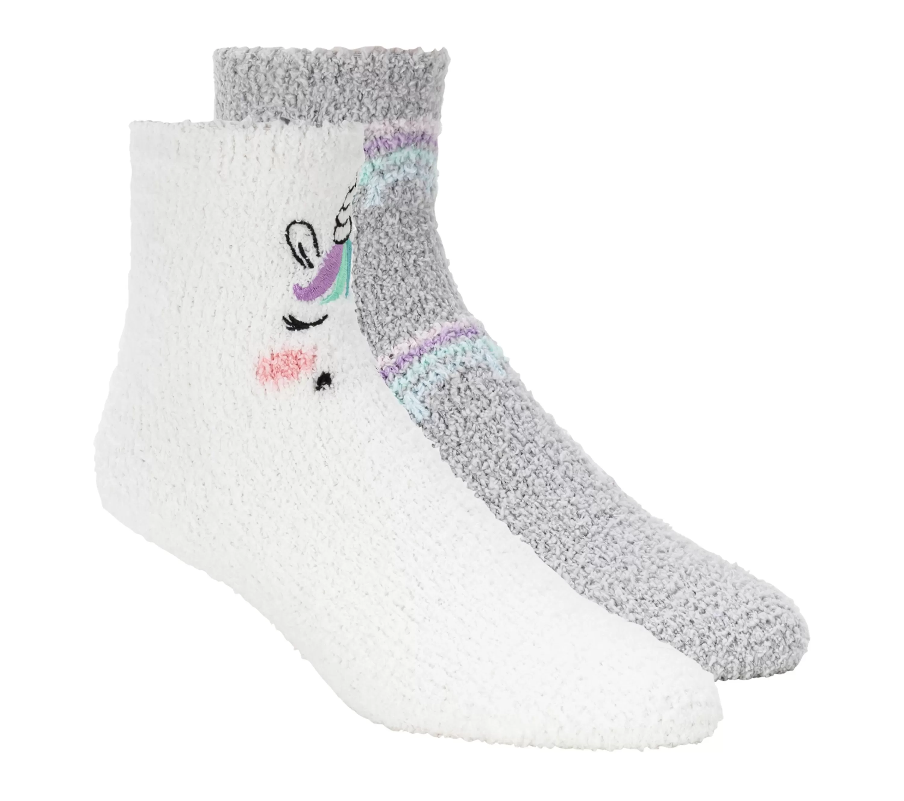 Unicorn Cozy Crew Socks - 2 Pack-SKECHERS New