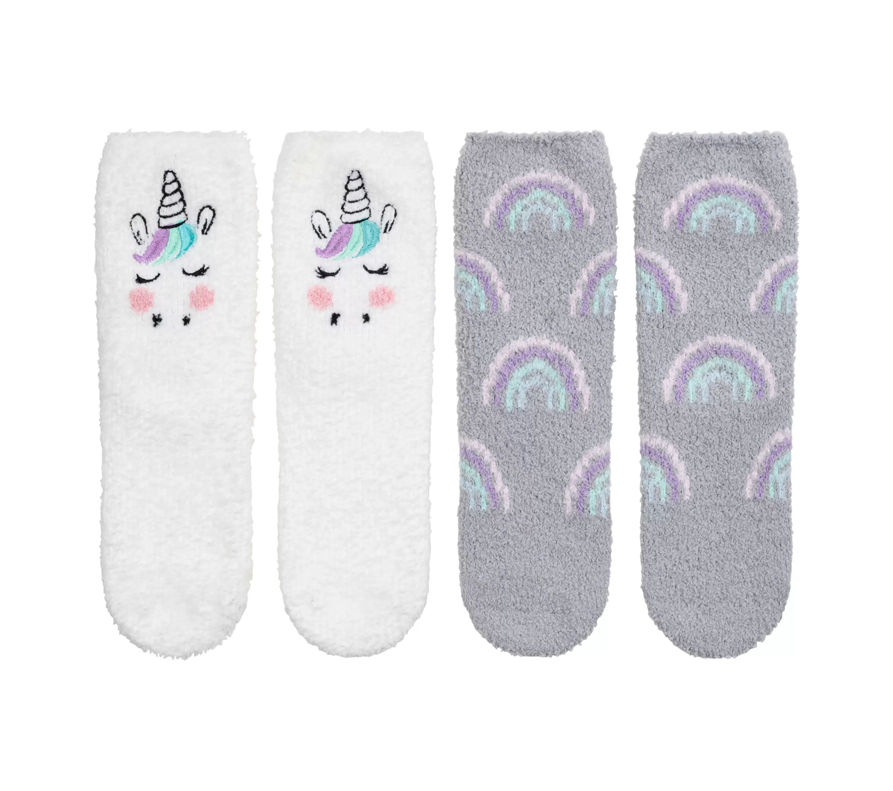 Unicorn Cozy Crew Socks - 2 Pack-SKECHERS New