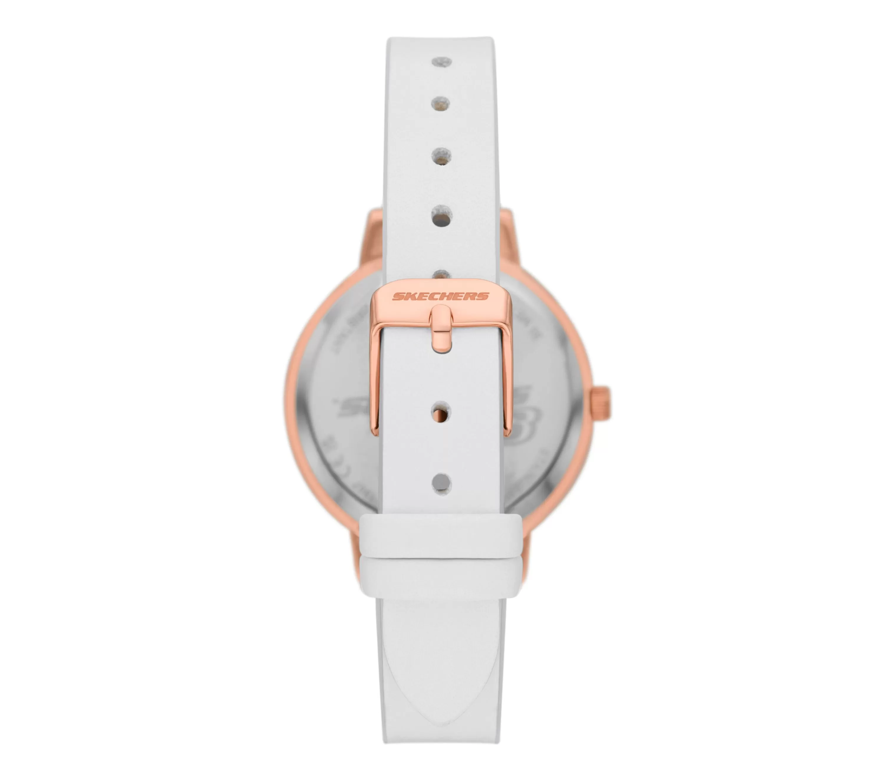 White Strap Rose Gold Watch-SKECHERS Cheap